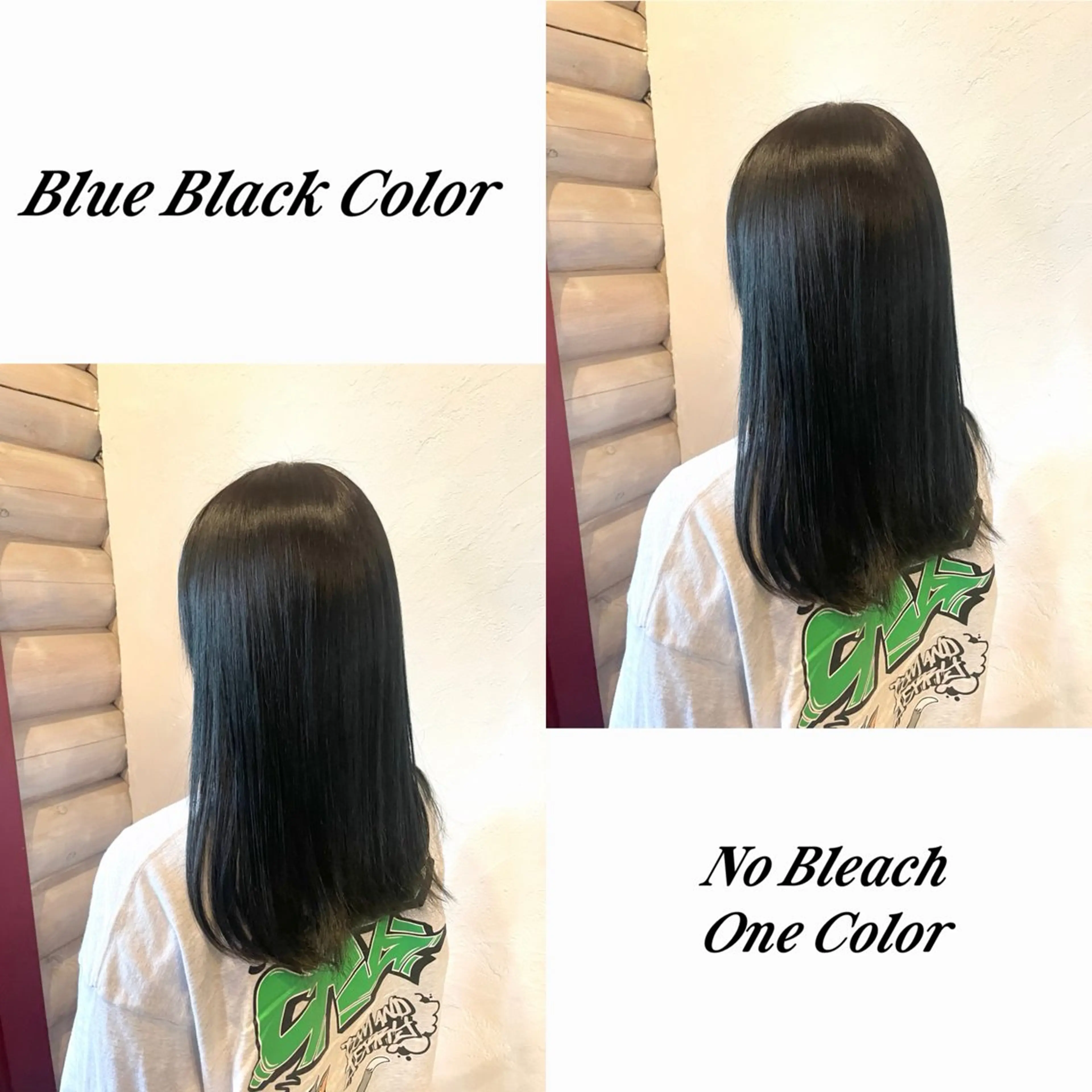 カラー 黒髪 ブルーカラー ブルーブラック 透明感カラー ヘアカラー ヘッドスパ 🐾及部 艶髪|艶 カラーショート|ボブのヘアスタイル