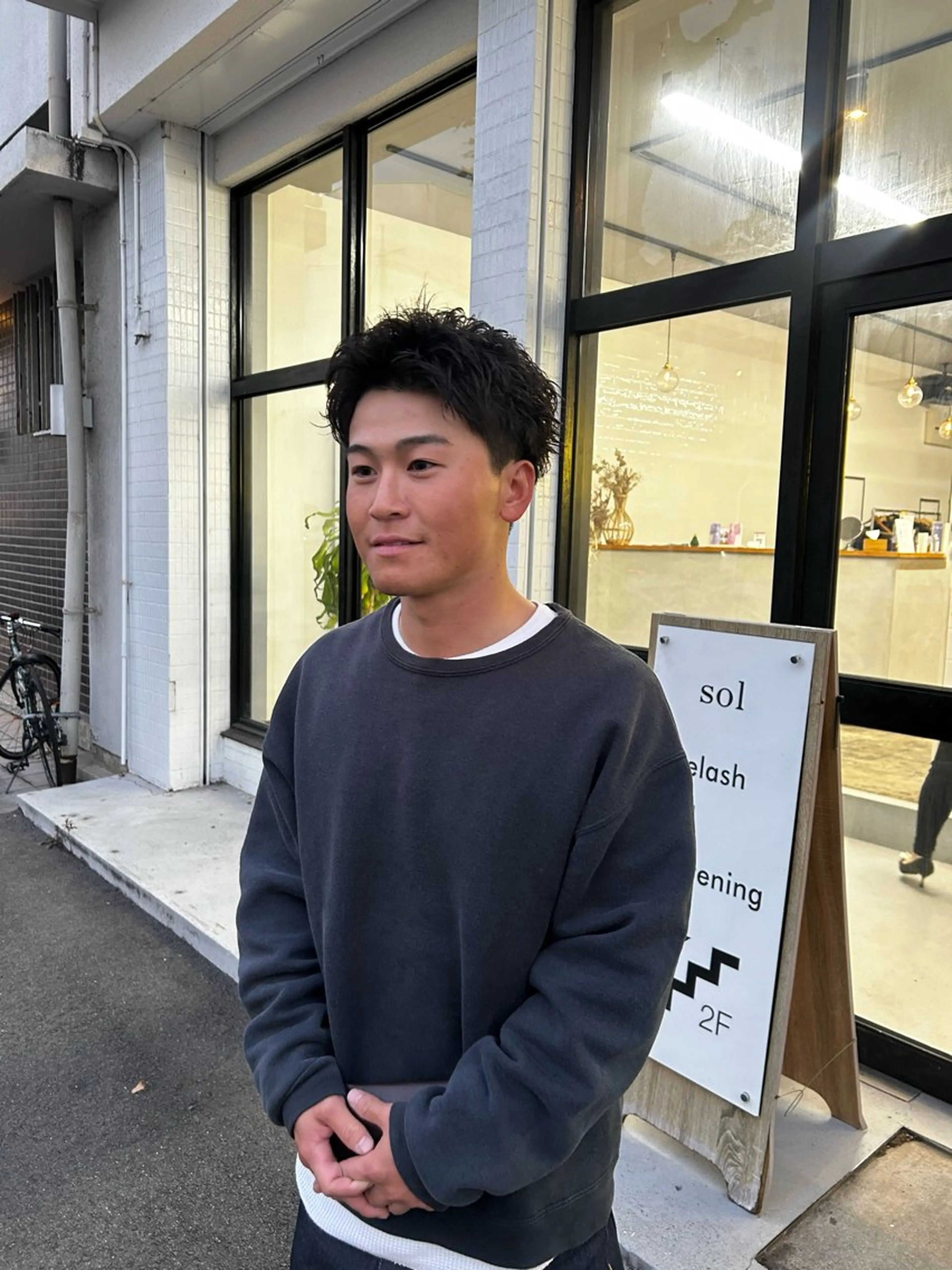 ショート パーマ メンズ メンズパーマ スパイキーショート ショートヘア 西浦 たくみのヘアスタイル