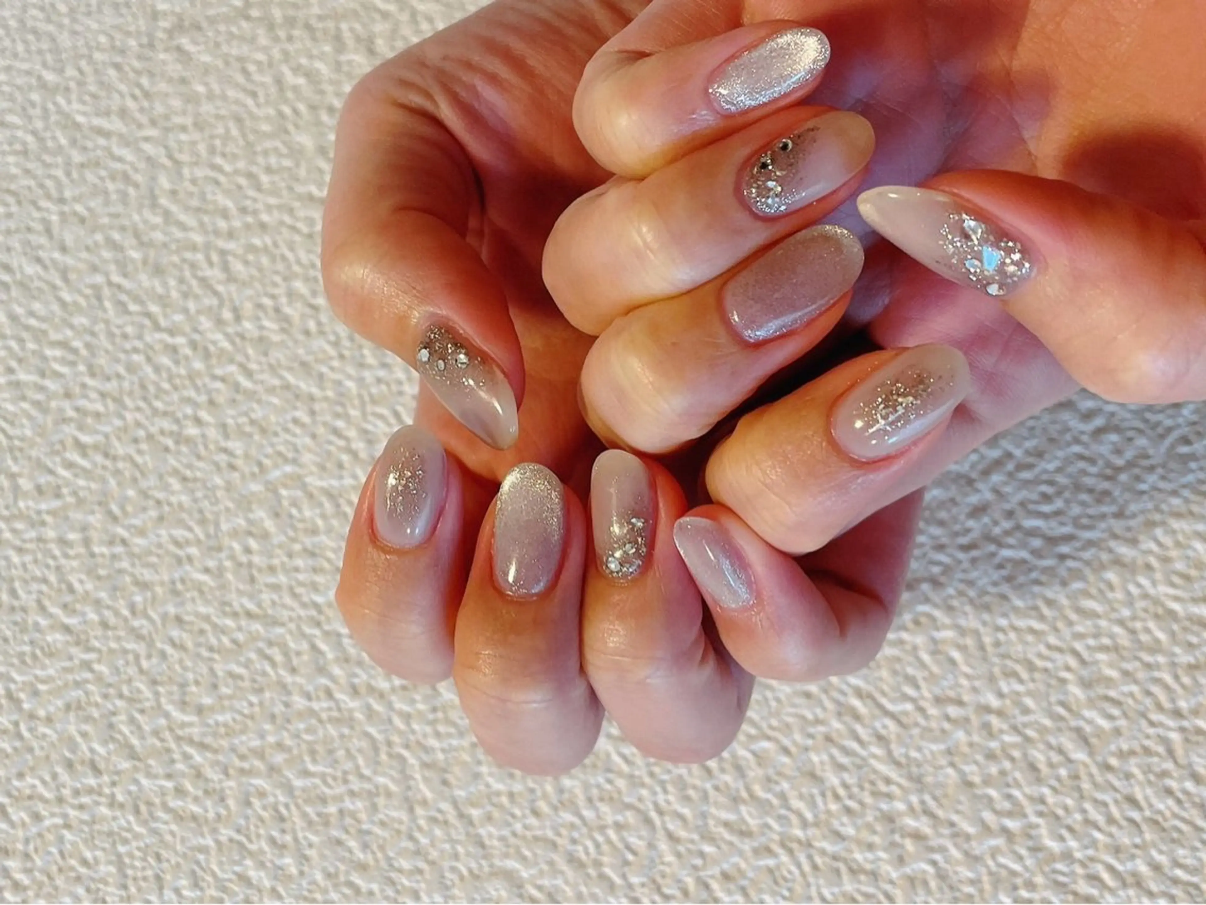 ネイル ジェルネイル キラキラネイル 韓国ネイル メンズネイル ワンカラーネイル kiki nail たまプラーザのネイルデザイン