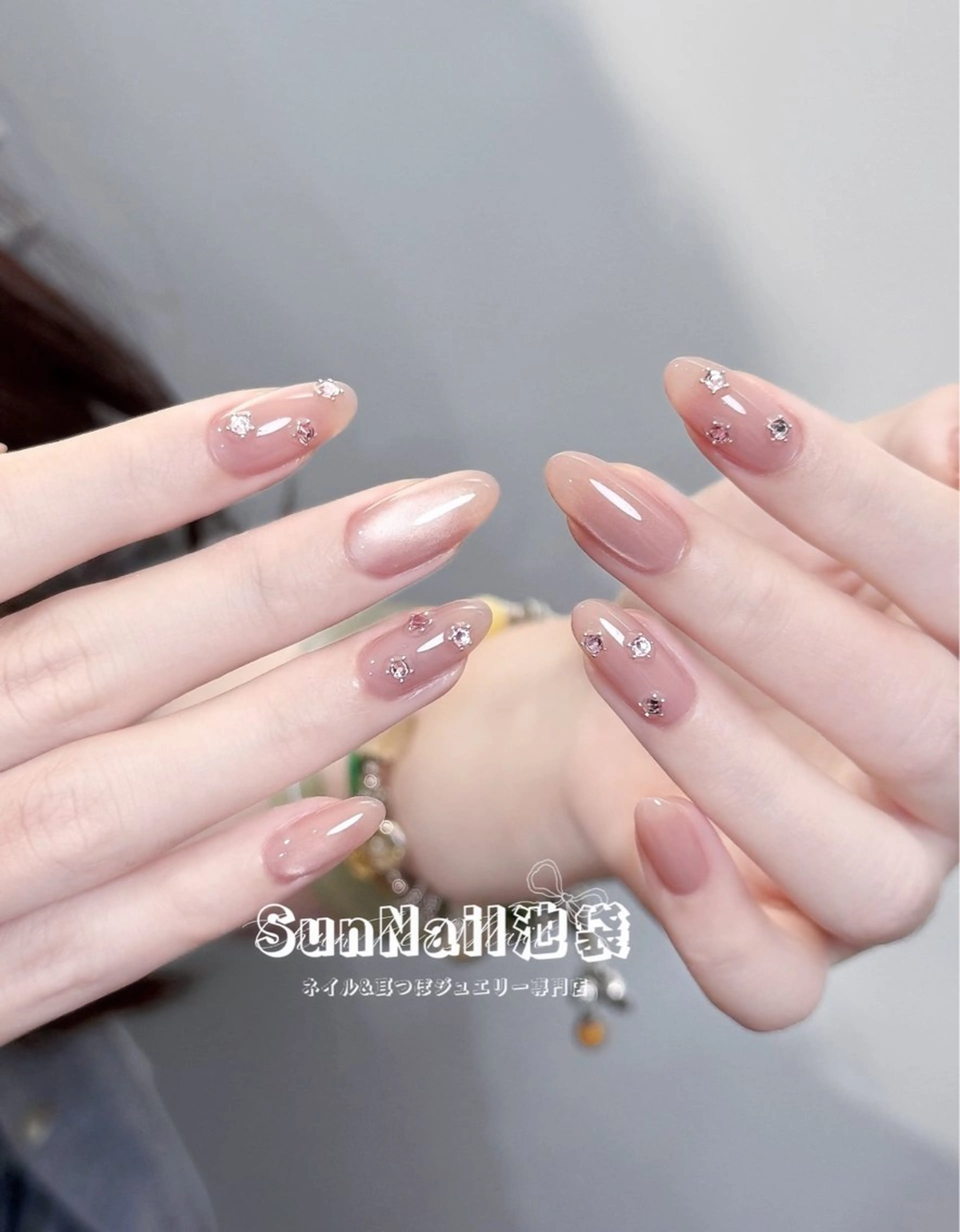 【チップ長さだし】60分🎀シンプルワンホン定額デザイン¥11980→¥8980の写真