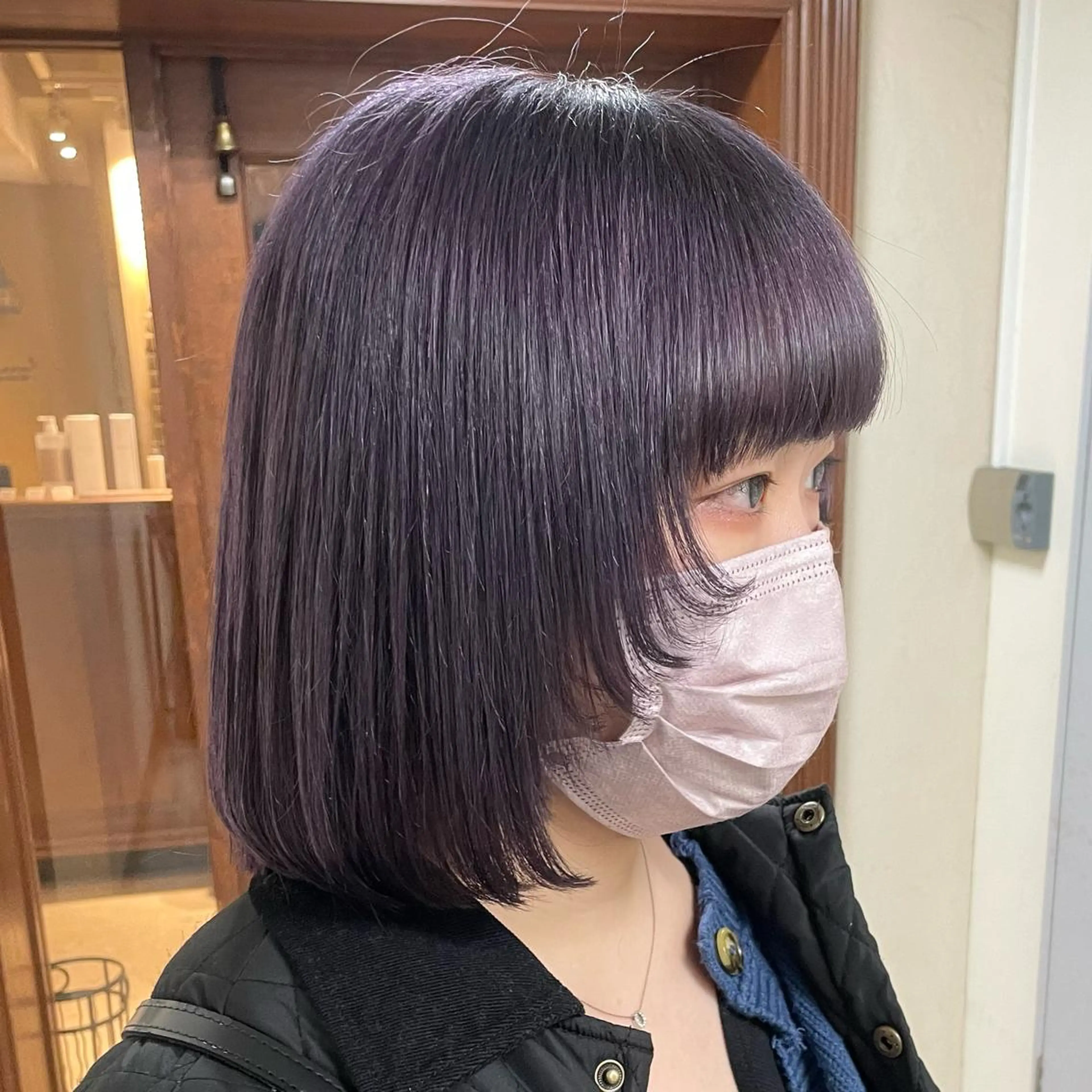 ミディアム カラー ヘアアレンジ カット ヘアカラー 縮毛矯正 トリートメント maoブリーチ無し 似合わせカラーのヘアスタイル