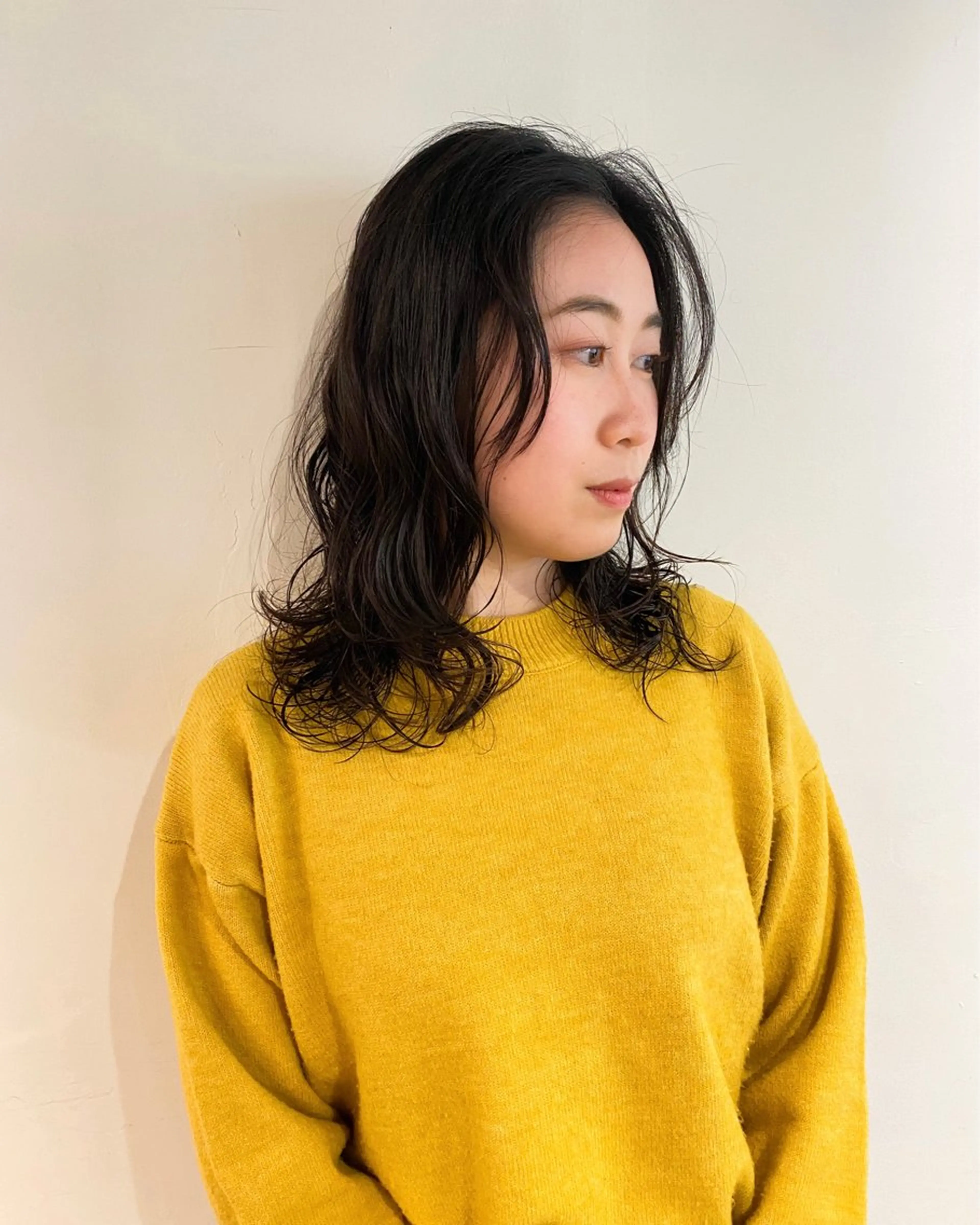 セミロング パーマ セミロングパーマ レイヤーカット 縮毛矯正 デジタルパーマ カット パーマ トリートメント ヘッドスパ 板谷みさき /艶ボブ/藤沢美容室のヘアスタイル