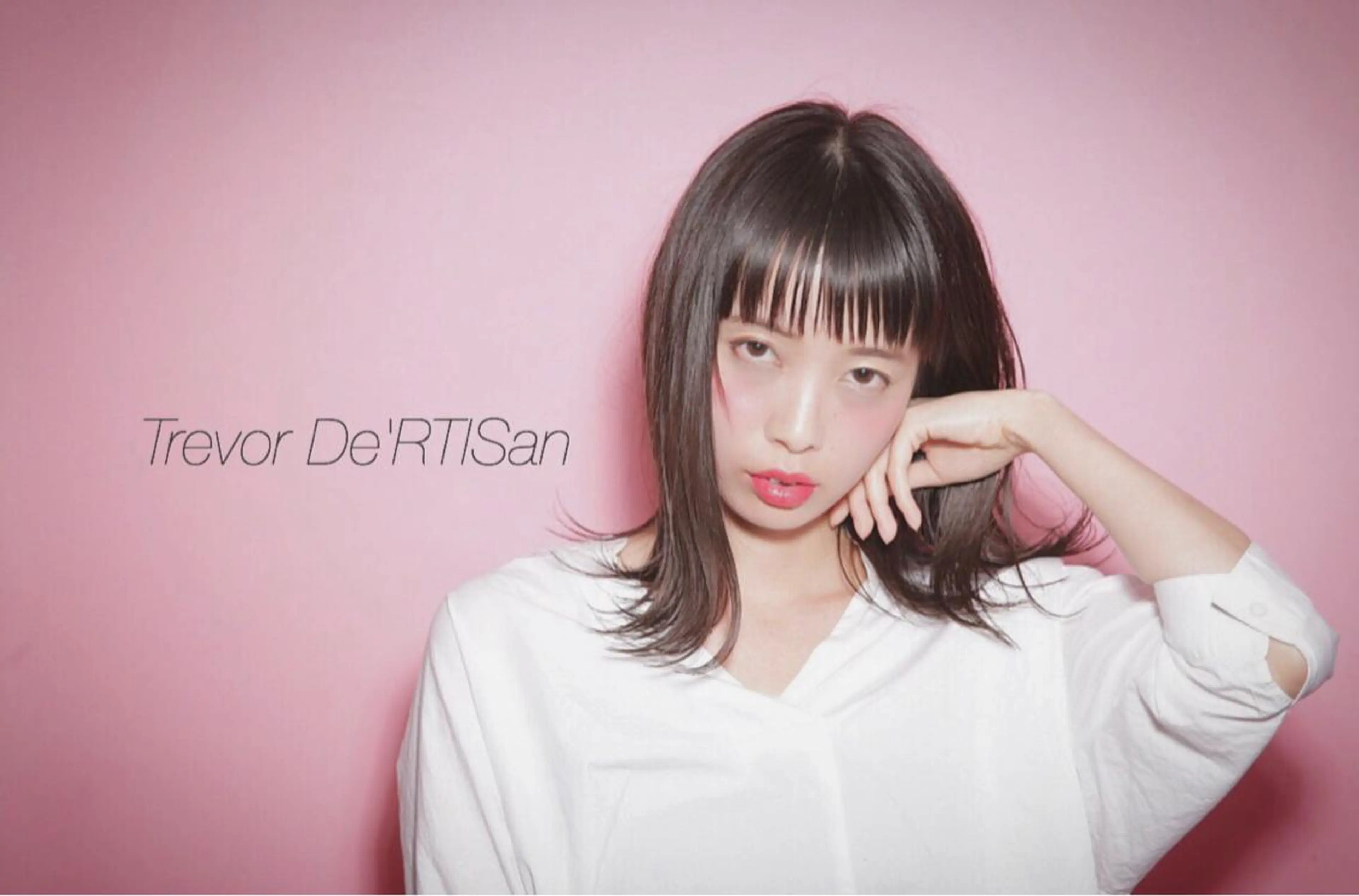 ミディアム カラー ハイライト、レイヤー カット/西梅田/中西のヘアスタイル