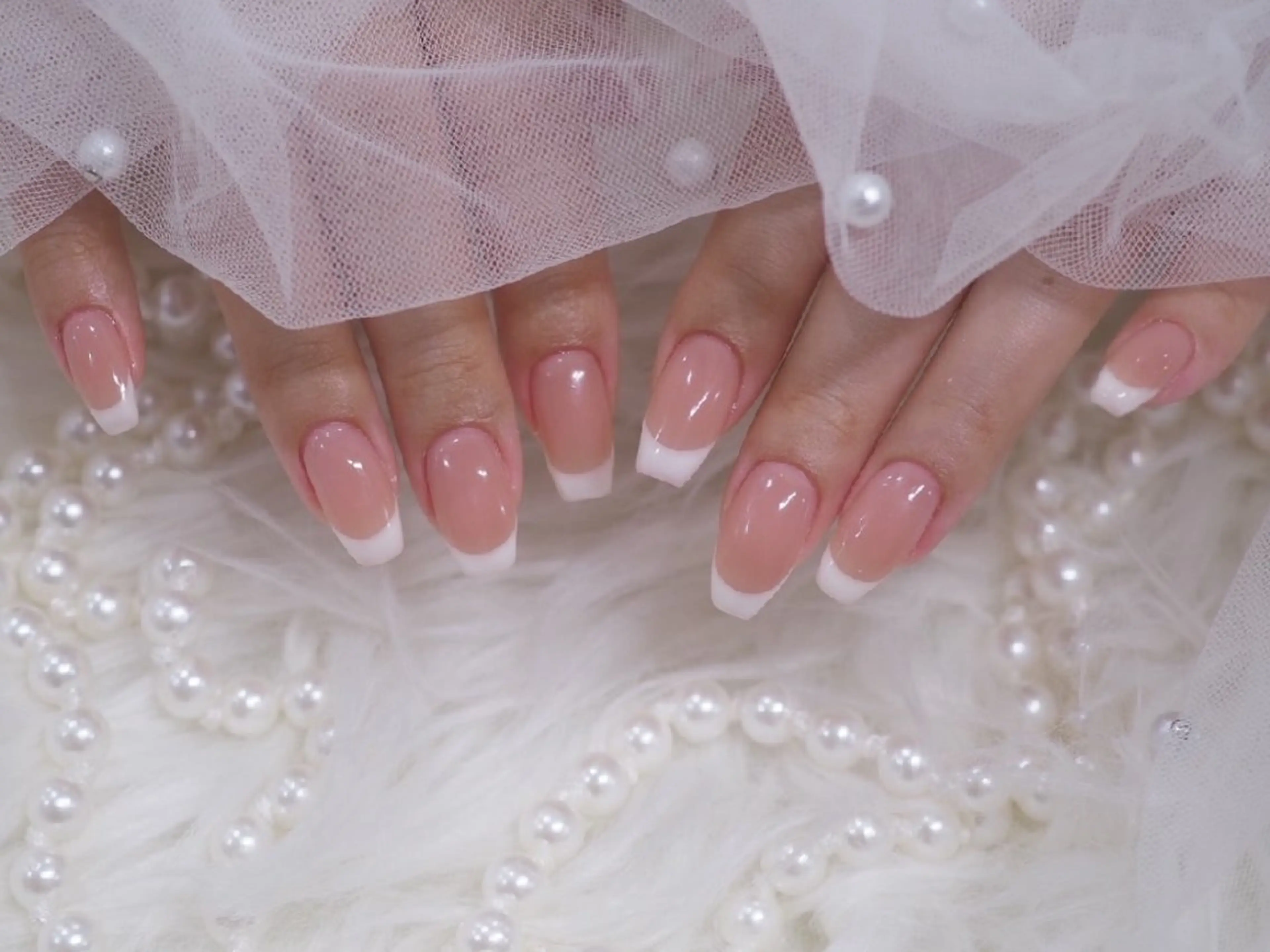 【オフなし】自爪ワンカラー　ベースカラーありグラデーショorフレンチ+1500円💅の写真