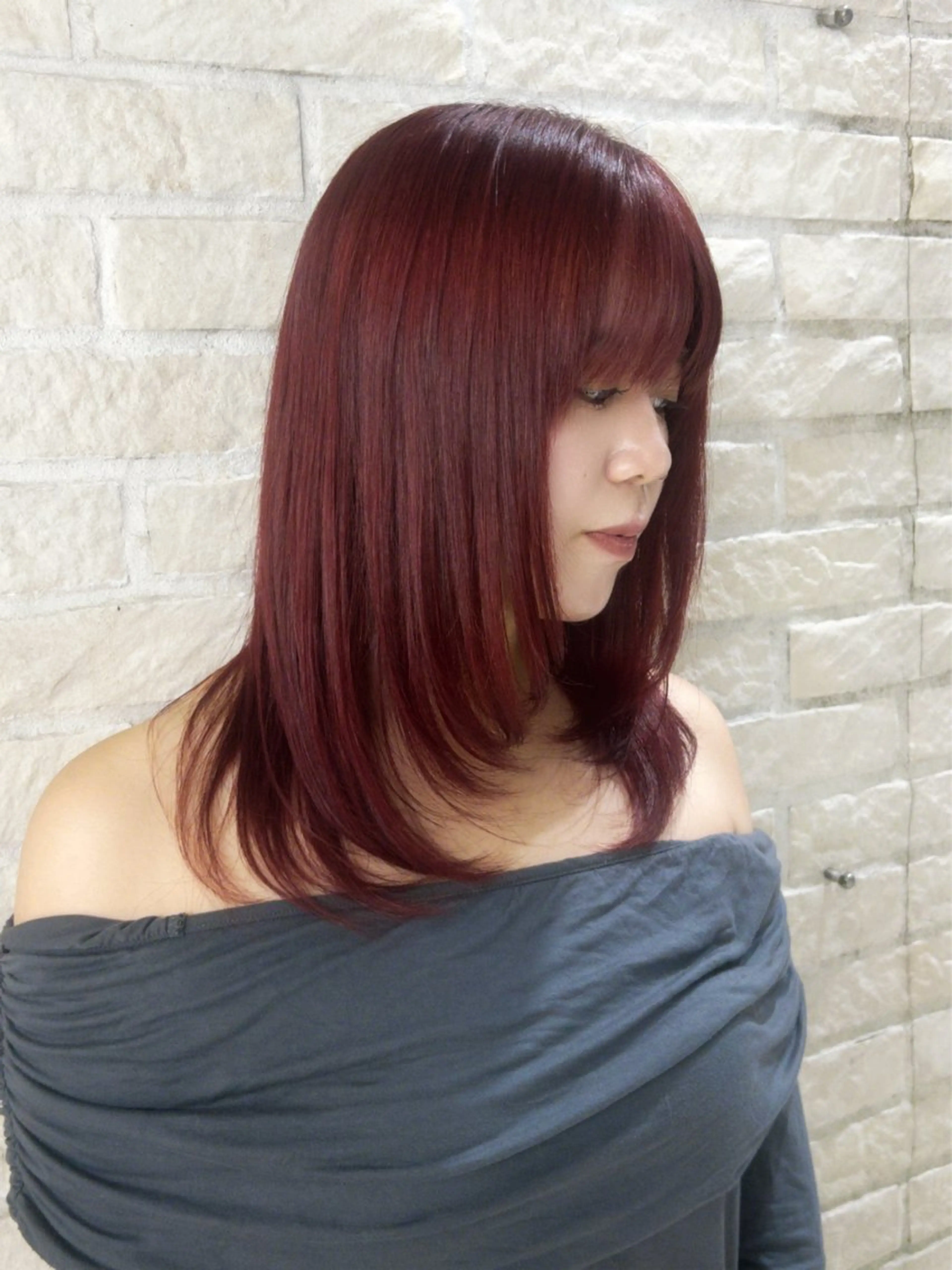 セミロング カラー ヘアカラー レイヤーカット/ボブ 🪐花木 香菜のヘアスタイル