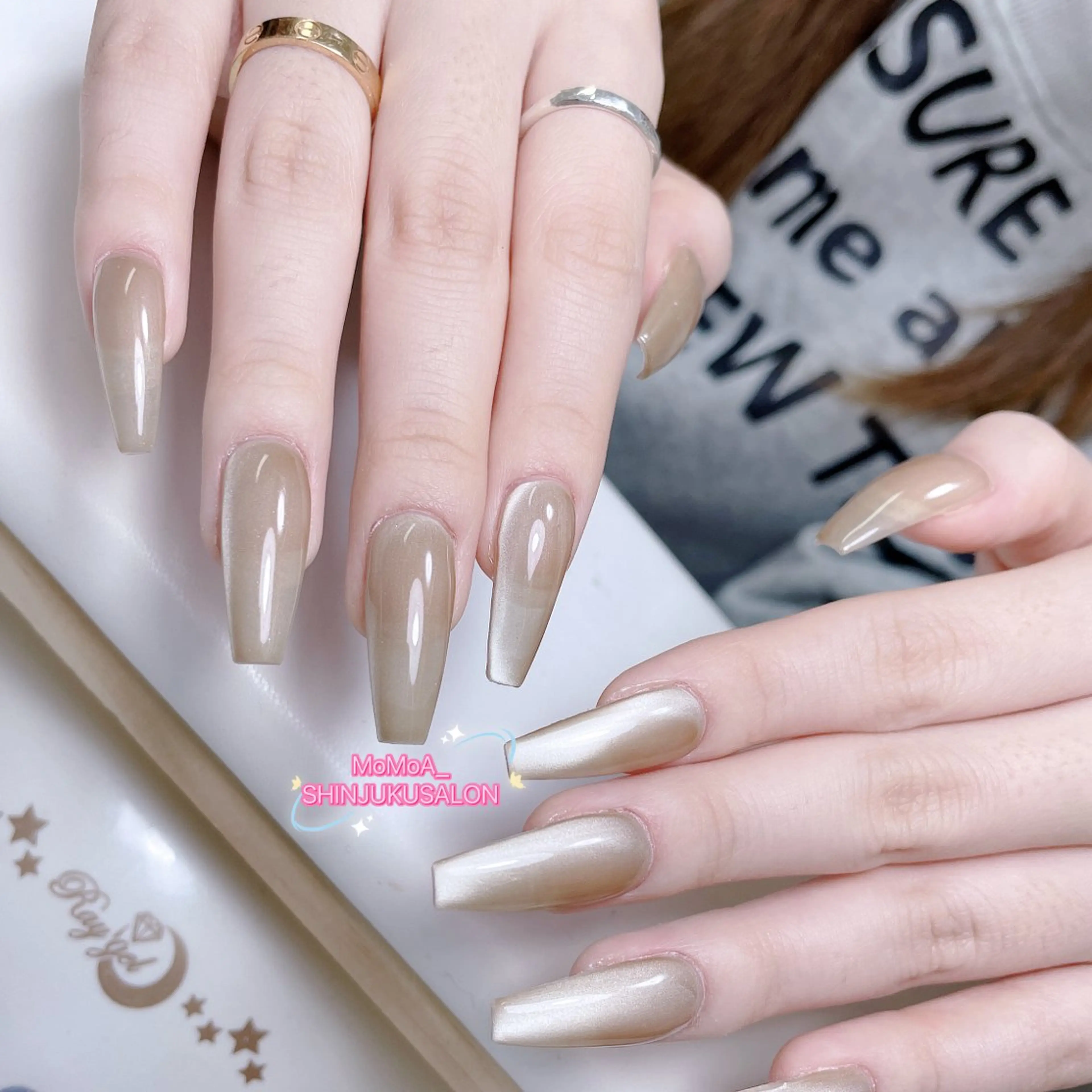 ネイル 成人式 ジェルネイル ネイルチップ ハンドネイル MoMoA Nail ネイル長さ出し専門店のネイルデザイン