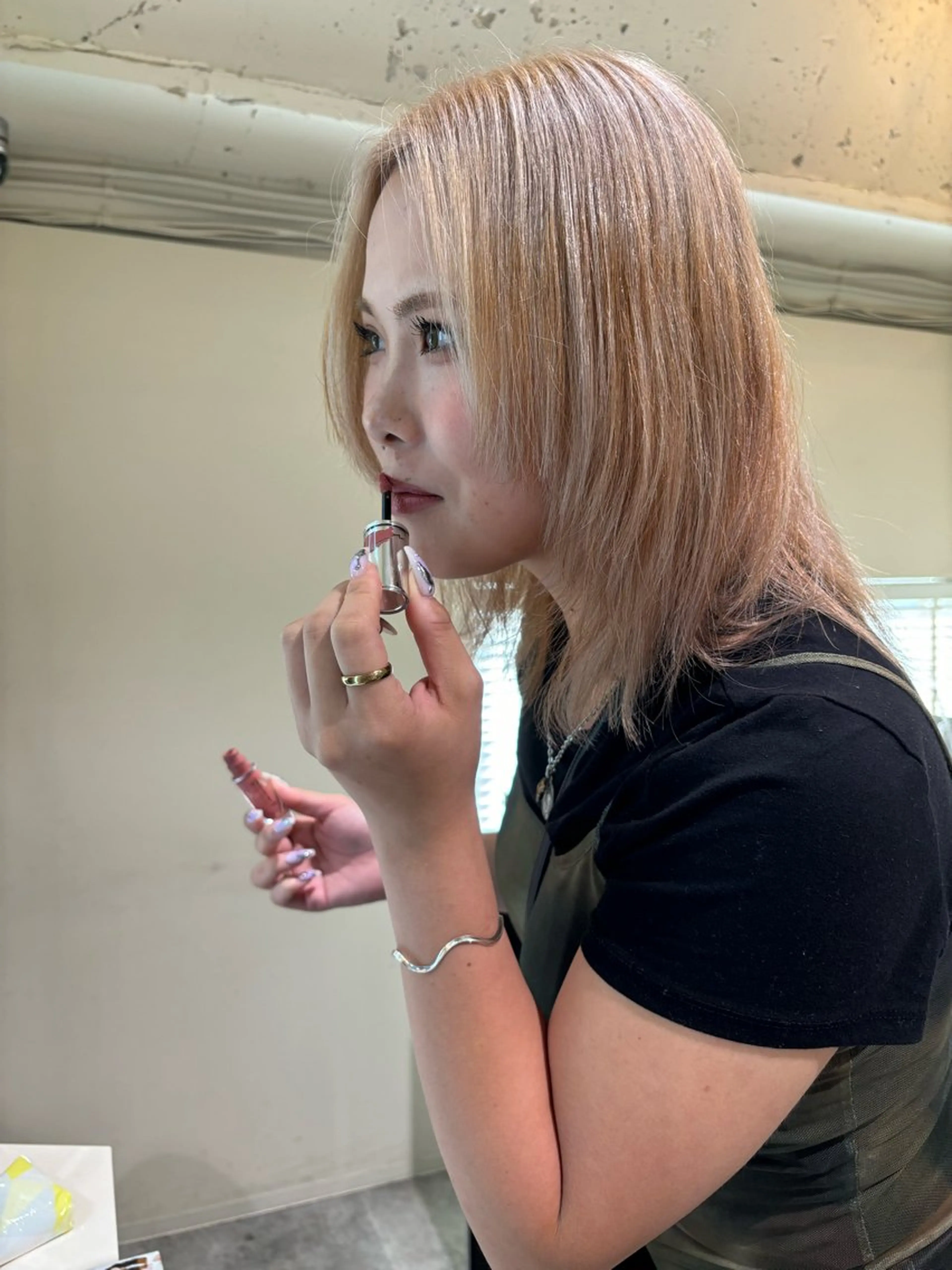 ミディアム カラー ヘアアレンジ カット ヘアカラー トリートメント Opus🐕kato Mizuki🐕のヘアスタイル