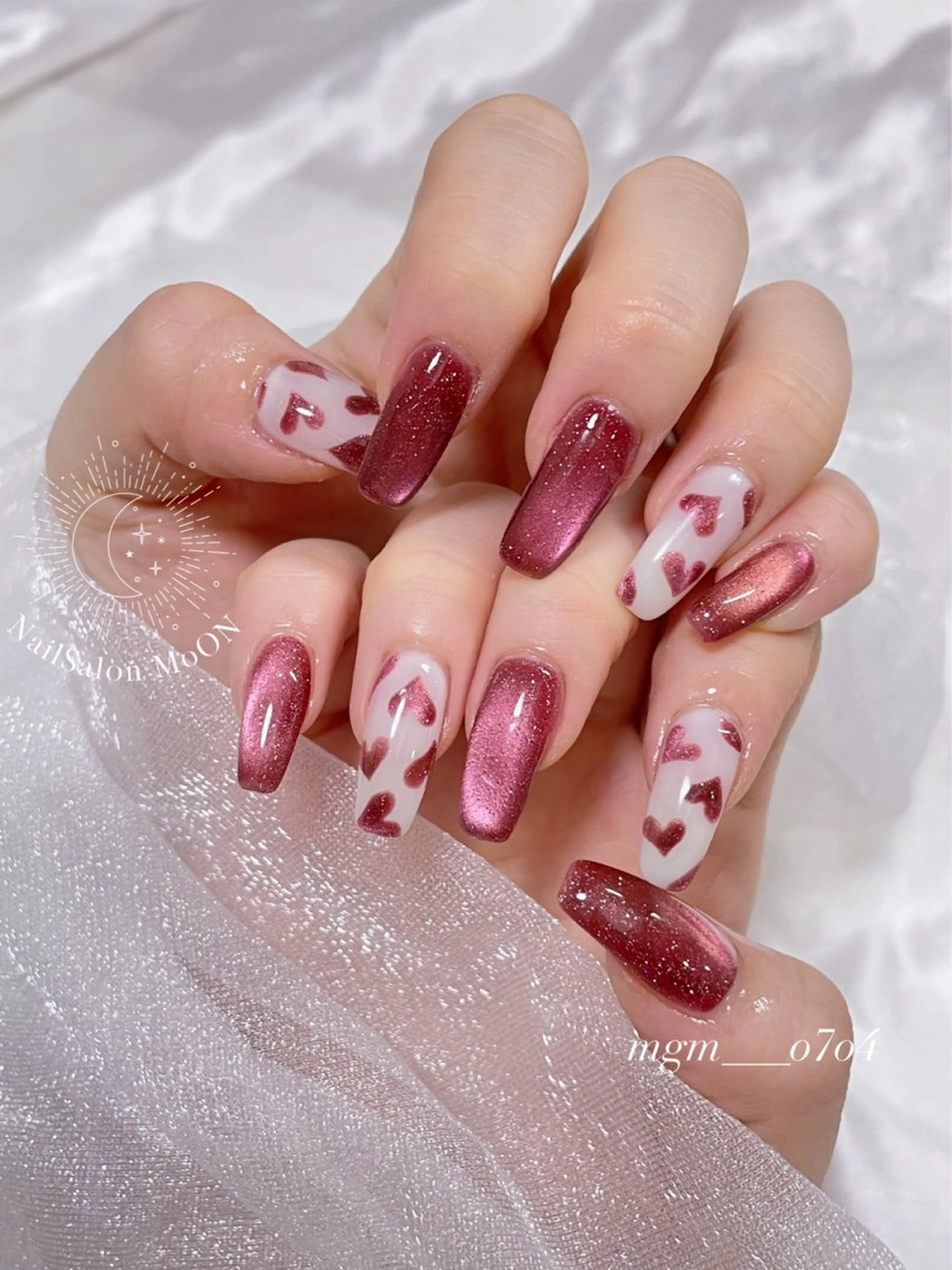 ハンドネイル ハンドケア MoON...❤︎ MeGuのネイルデザイン