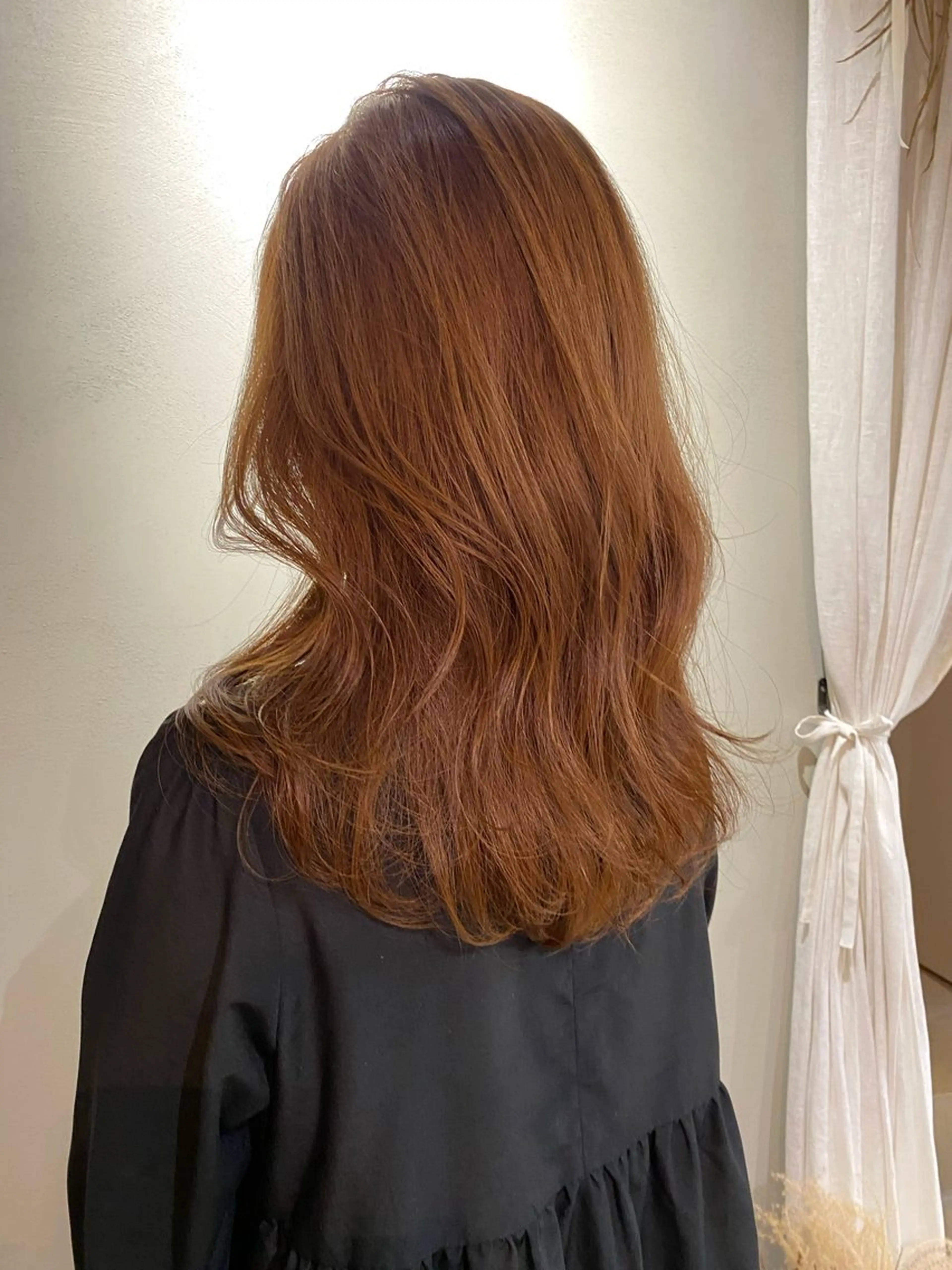 ロング カラー ブリーチ ブラウンカラー ナチュラルブラウン ブリーチなしカラー 韓国風ヘア カット ヘアカラー トリートメント erika /韓国ヘアのヘアスタイル