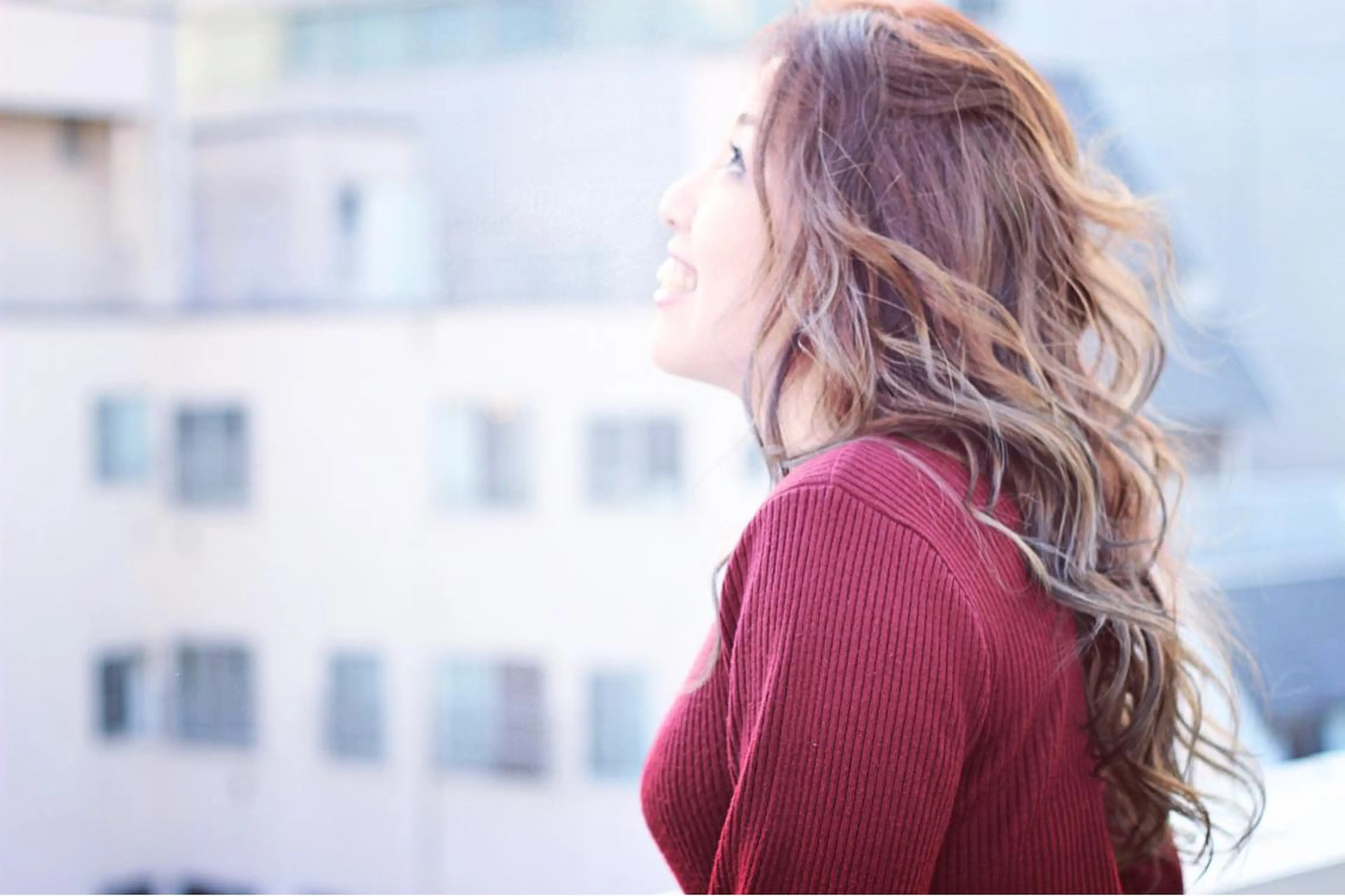 ロング カラー パーマ ヘアアレンジ グラデーションカラー nike所属・nike にけのヘアスタイル