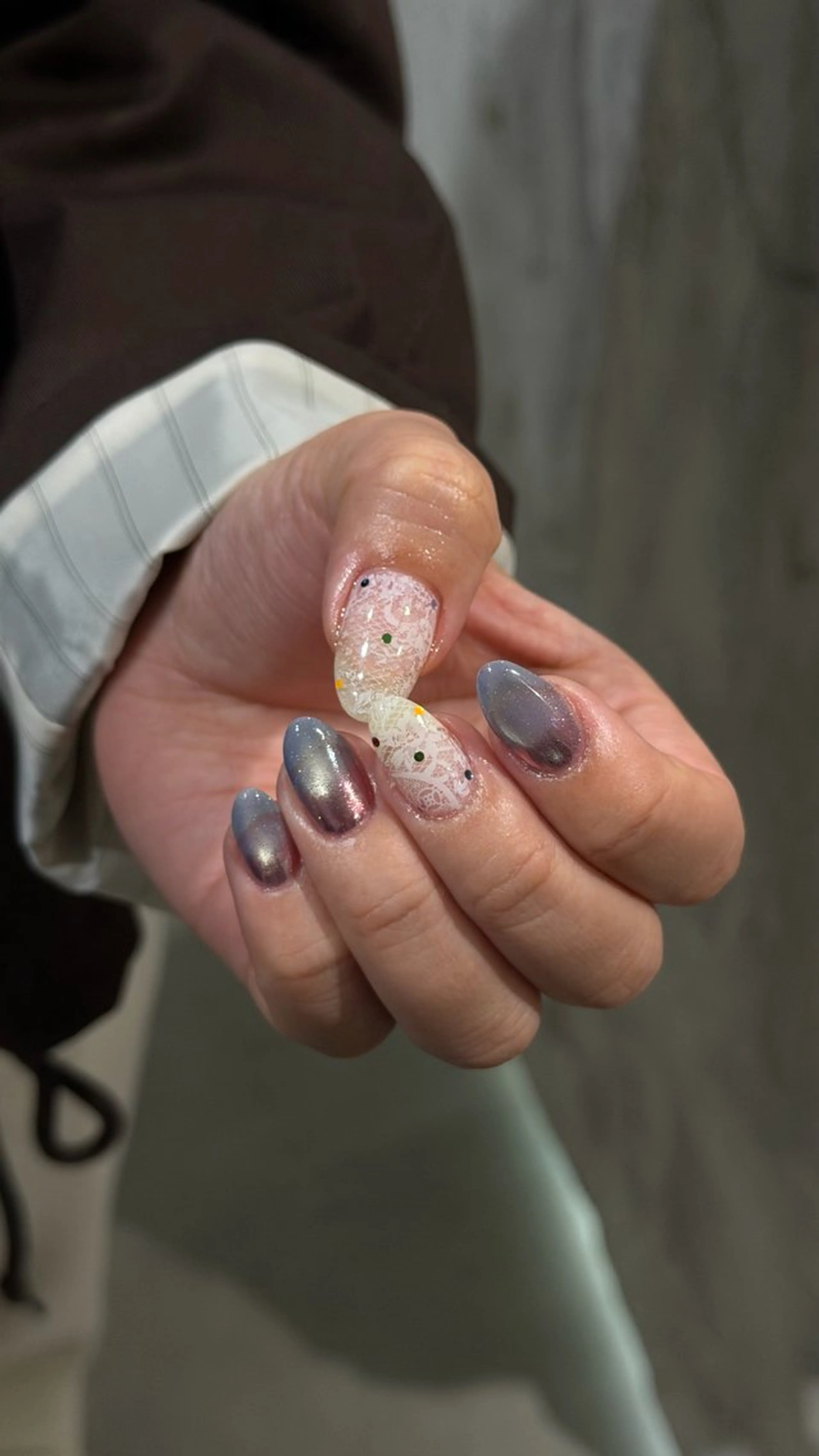 ネイル レース マグネットネイル ハンドネイル kaoネイル /青山のネイルデザイン