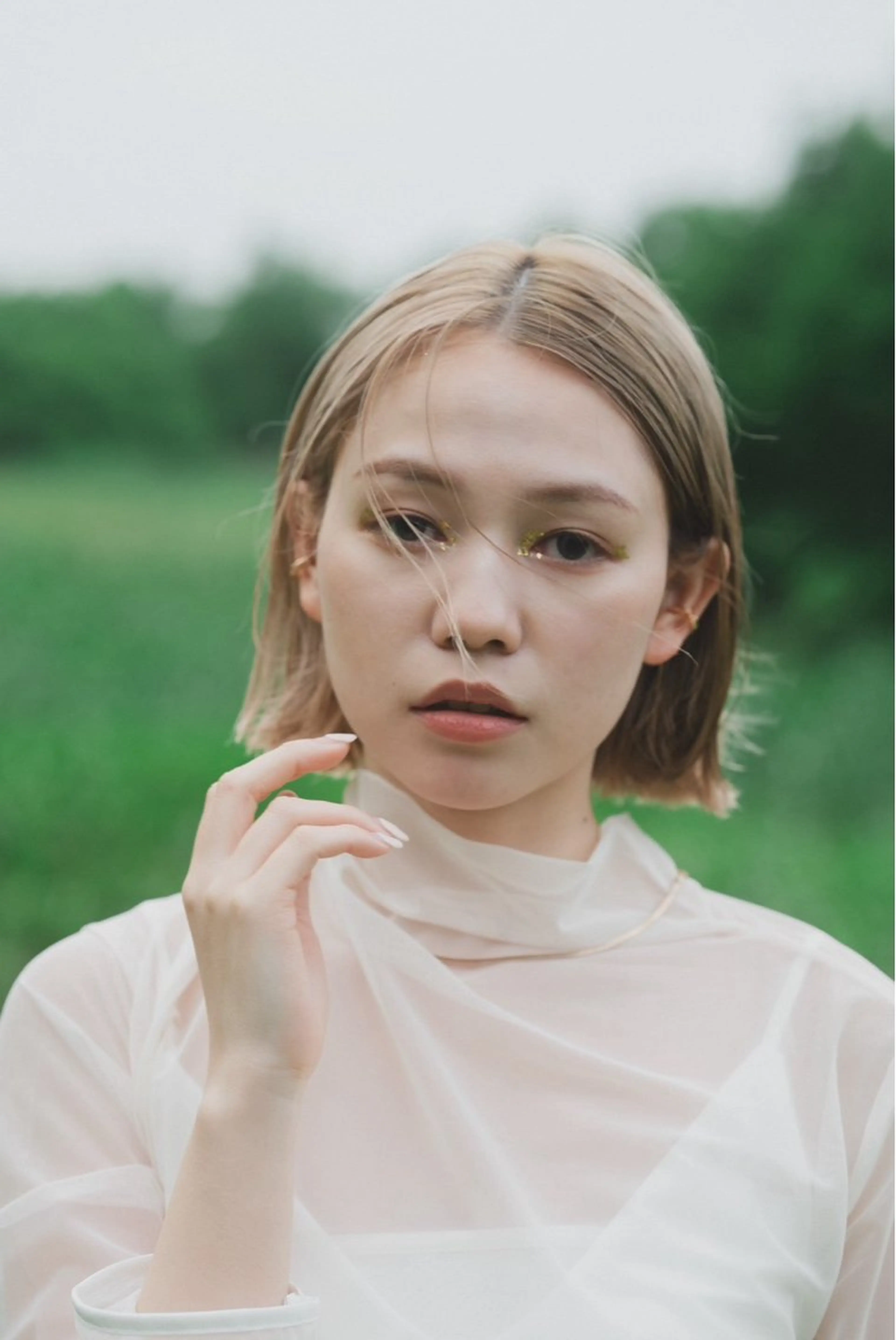 ミディアム 💛🤍U too e’s 鎌倉🧸のヘアスタイル