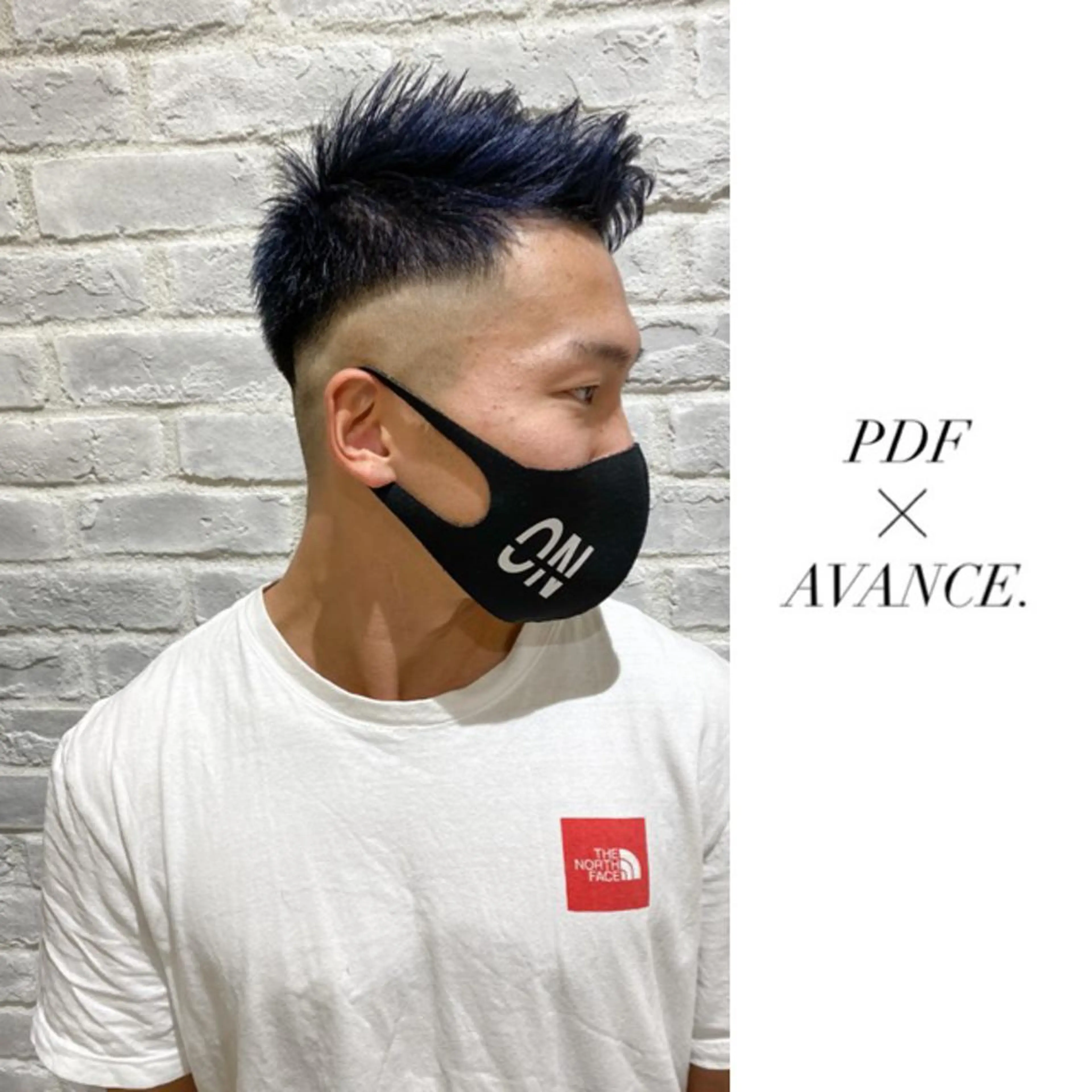 ショート カラー メンズ メンズブリーチ 刈り上げ ブリーチ ブルーカラー ネイビーカラー ヘアカラー トリートメント AVANCE.難波 店長 松元のヘアスタイル