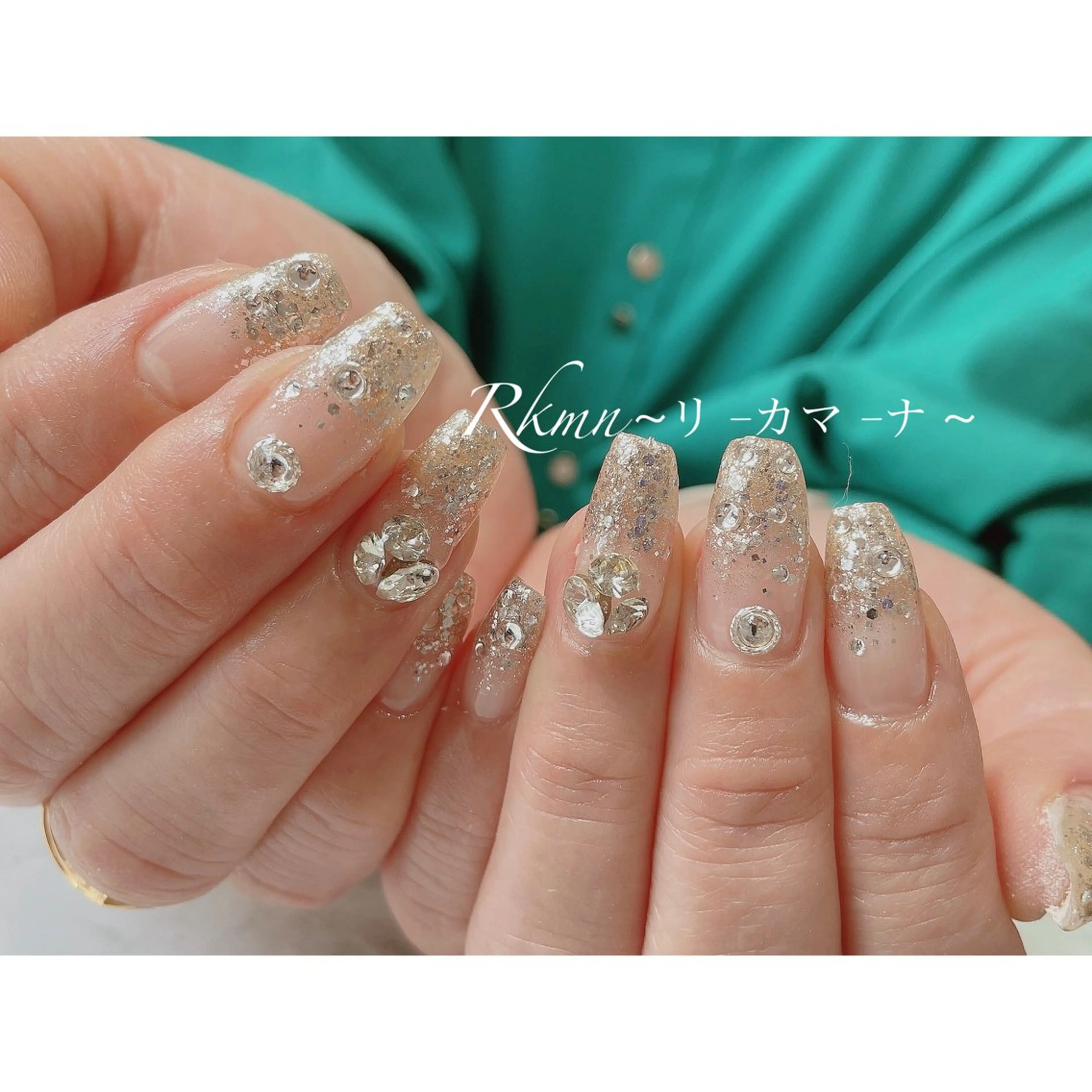 ネイル アートネイル キラキラネイル ラメ(グリッター) 春ネイル ハンドネイル フットネイル ハンドケア Rkmn ~リ-カマ-ナ~のネイルデザイン