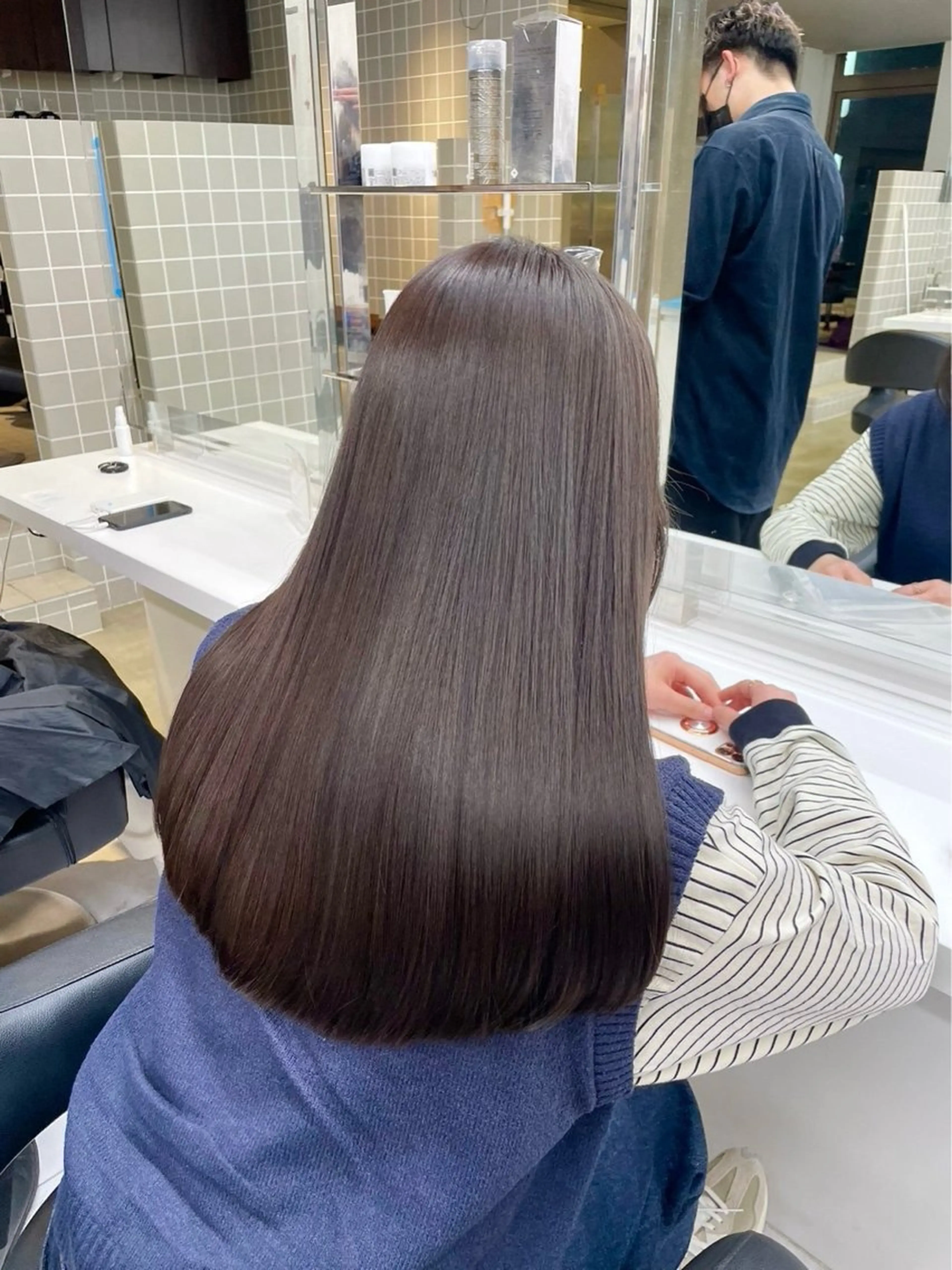 ロング カラー 🤍レイヤーカット/ ベージュヘア🤍のヘアスタイル