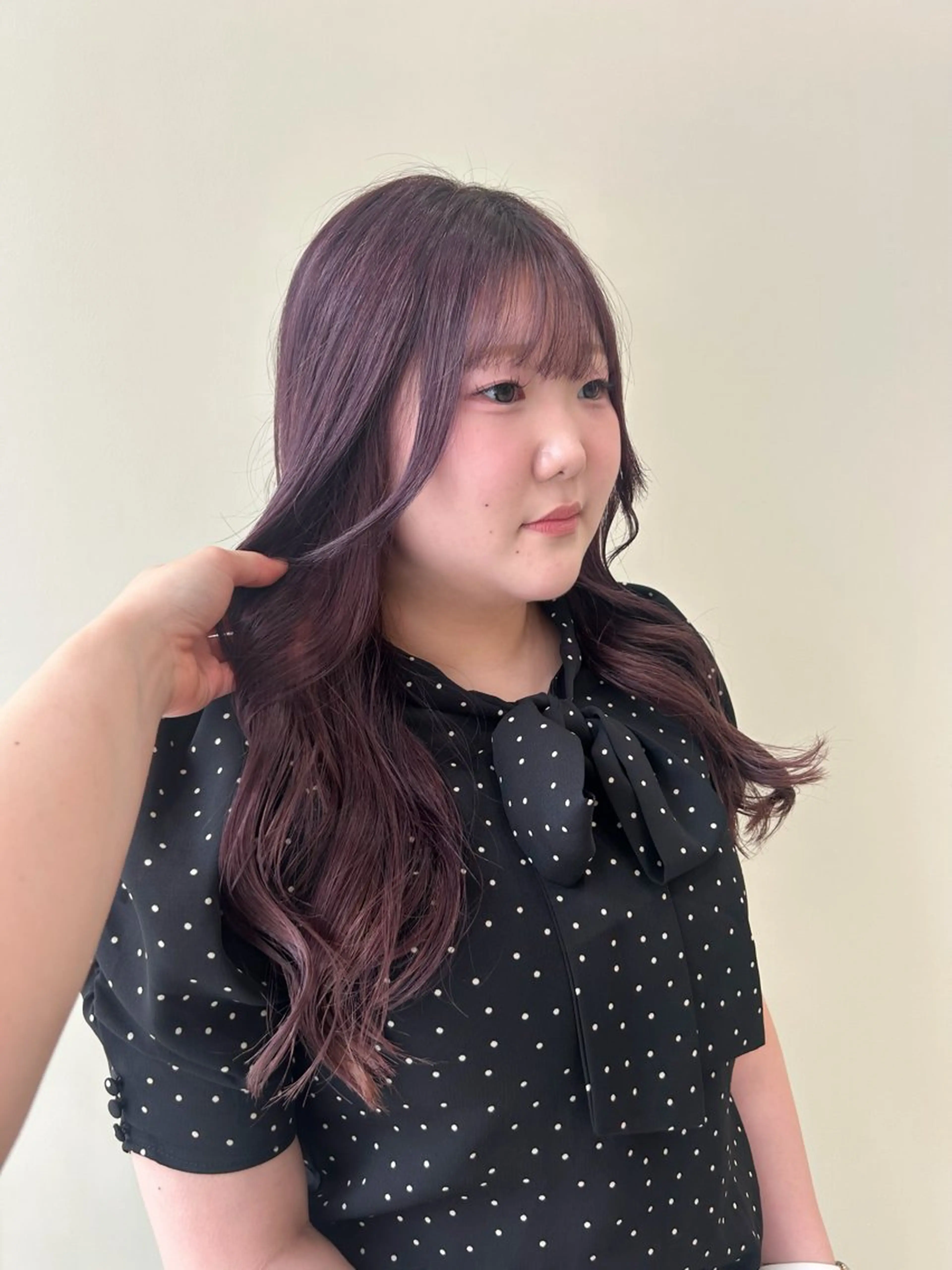 ロング カラー ブリーチ カット ヘアカラー トリートメント 🍒透明感カラー mutsuki🍒のヘアスタイル