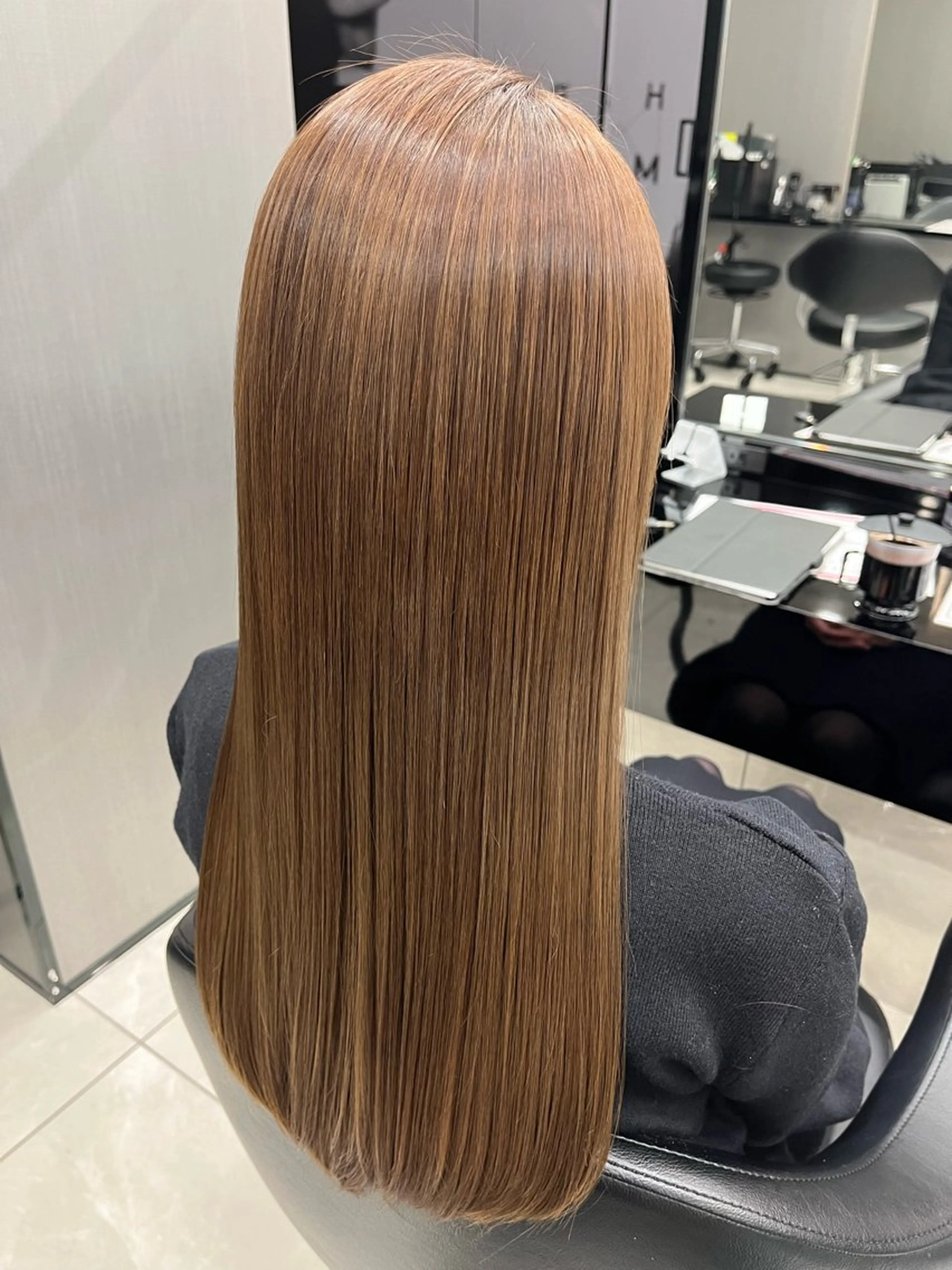 ロング カラー ioeわかめようじ/ 縮毛矯正/髪質改善のヘアスタイル