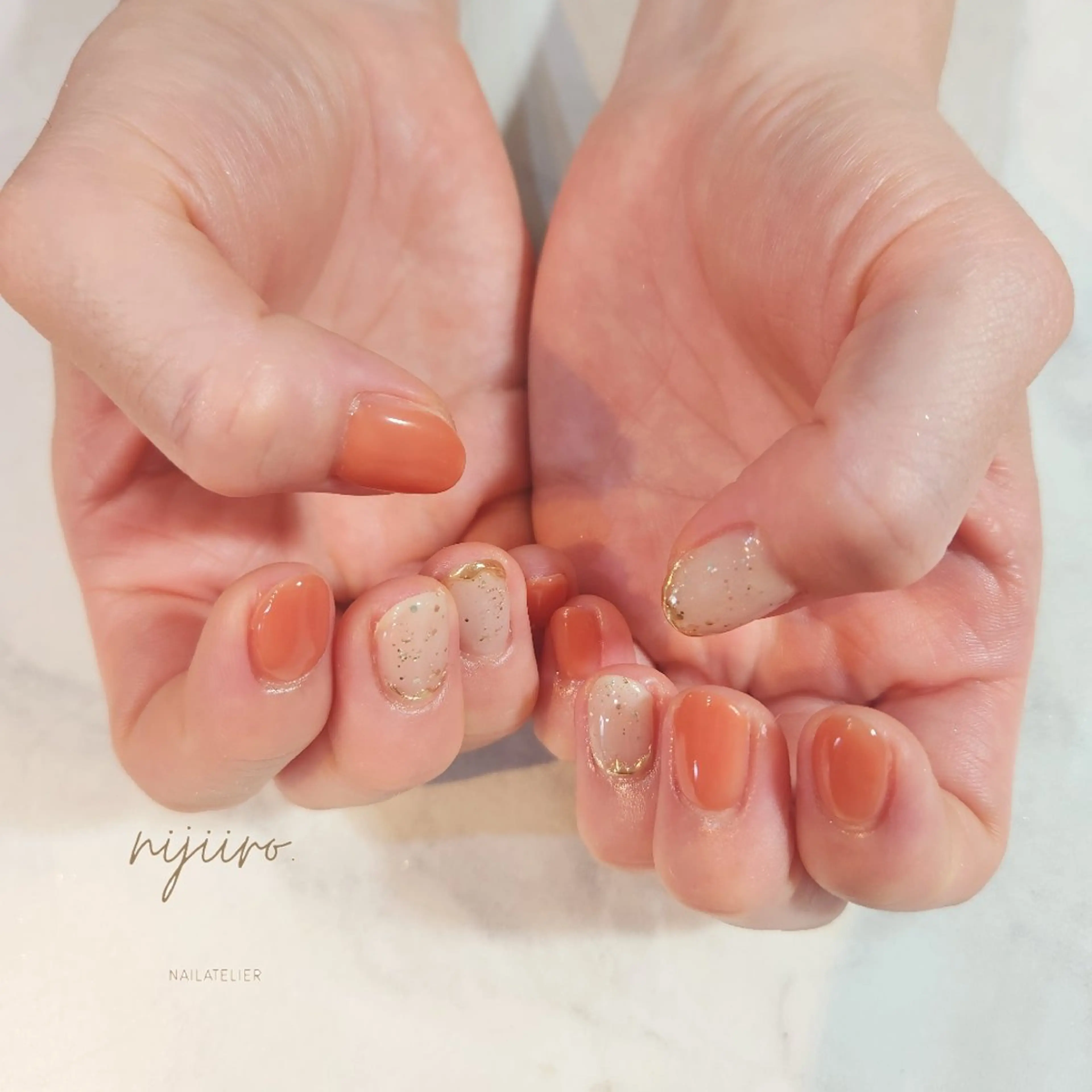 ネイル ハンドネイル nailatelier nijiiro.所属・nijiiro🌈 サトウのネイルデザイン