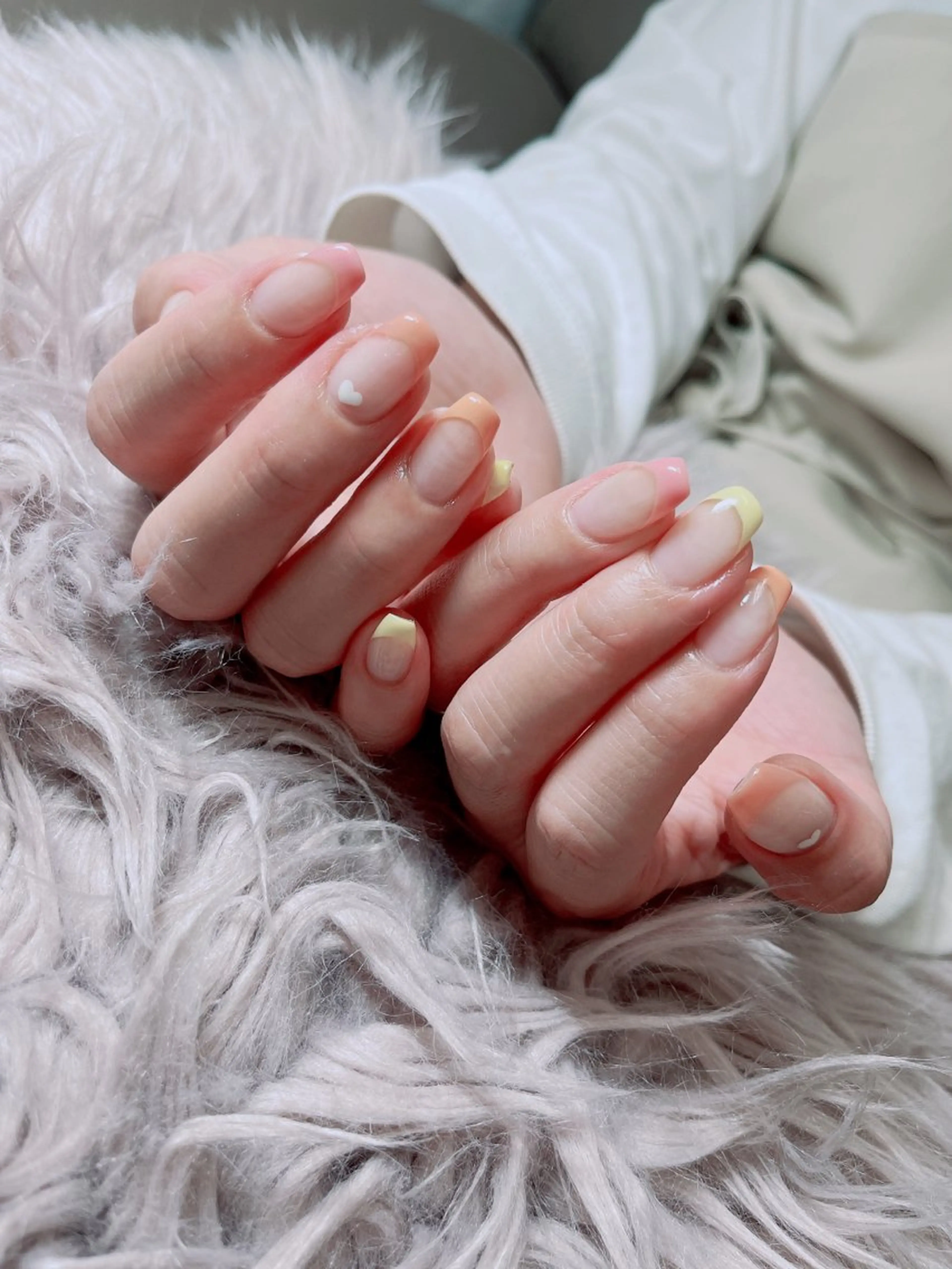 ネイル フレンチネイル ハート K'nail tomokaのネイルデザイン