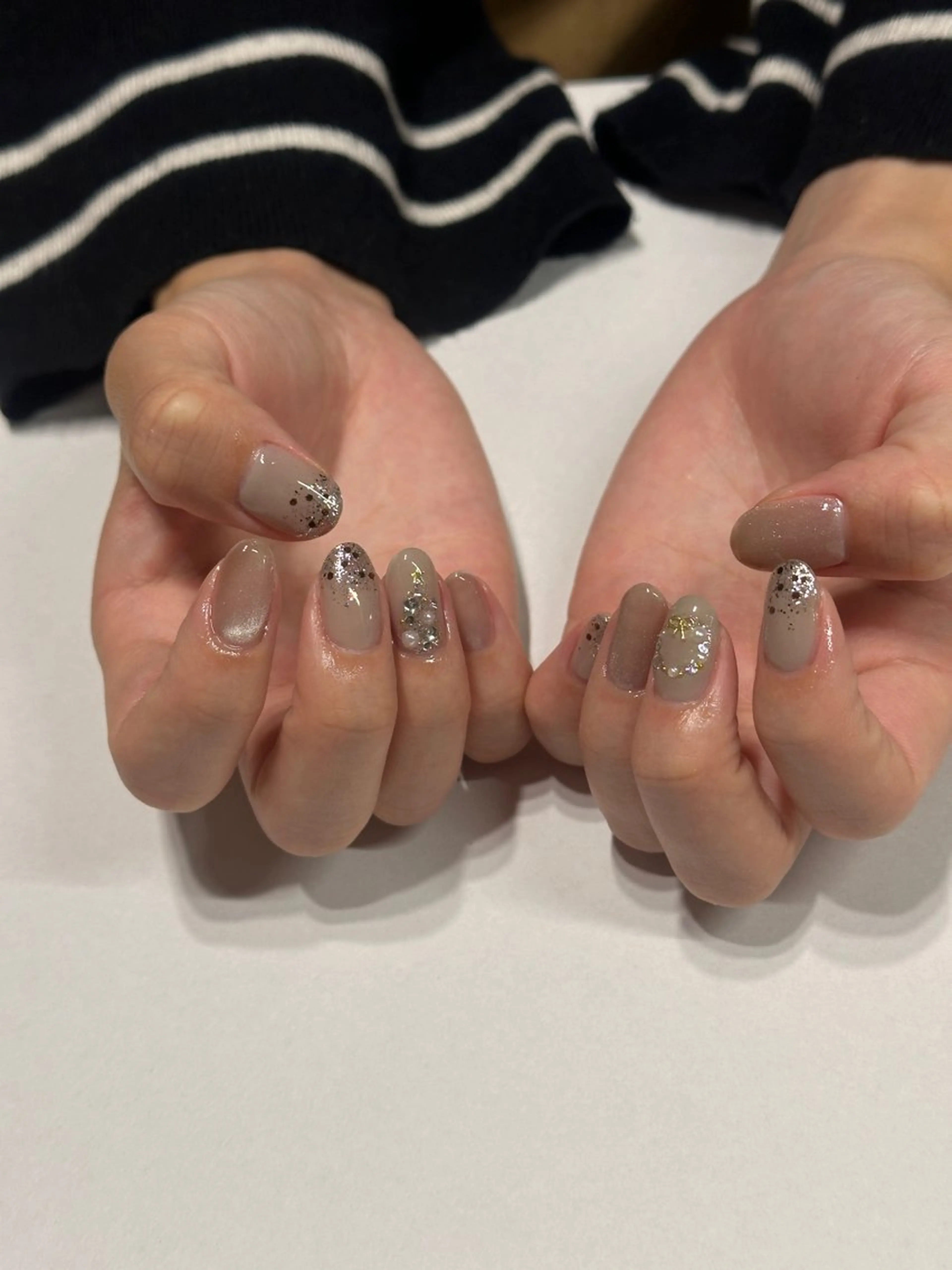 ネイル 冬ネイル クリスマス ハンドネイル cyaan所属・nail salon Cyaanのネイルデザイン