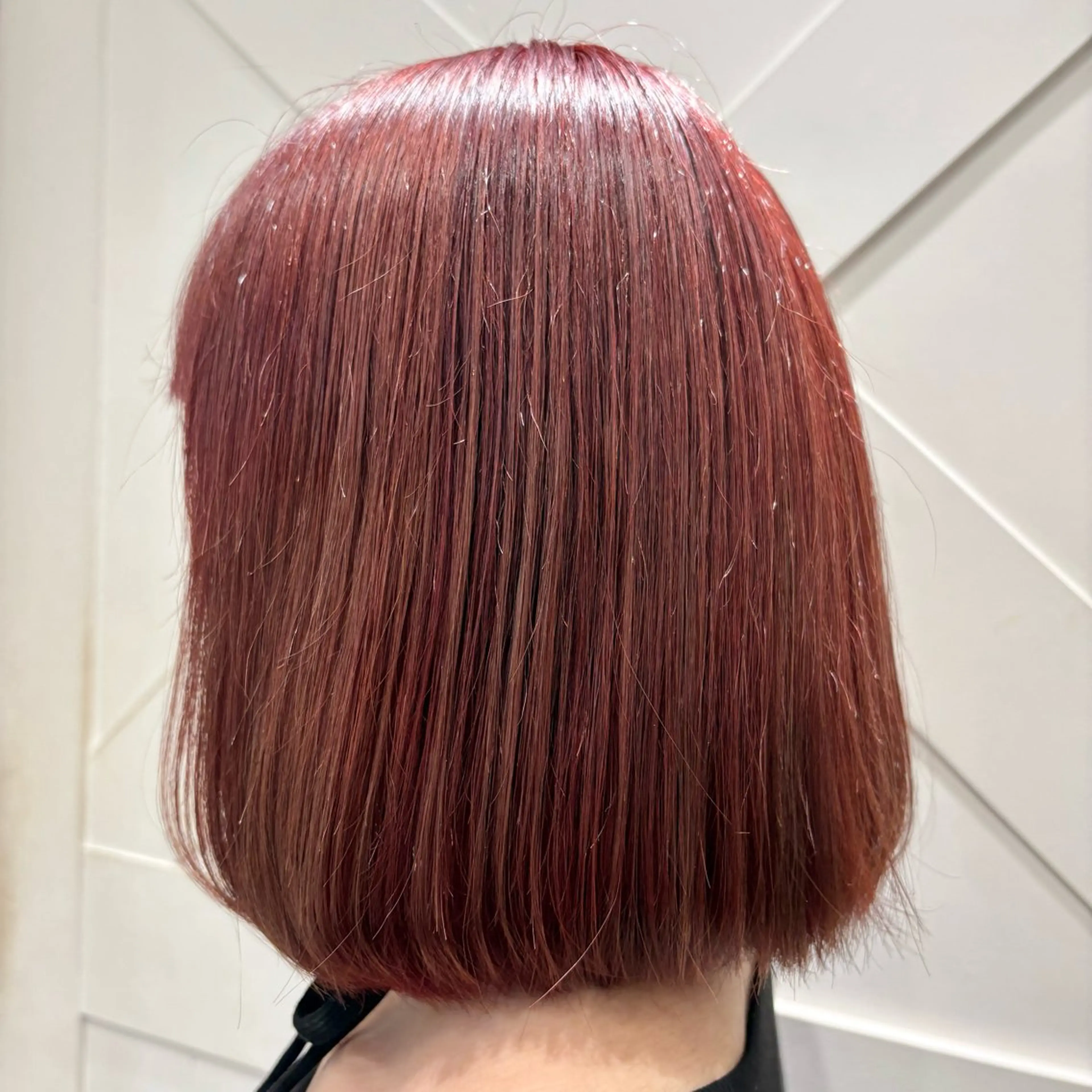 ミディアム ヘアカラー ボブ職人/ボブ縮毛 髪質改善のヘアスタイル