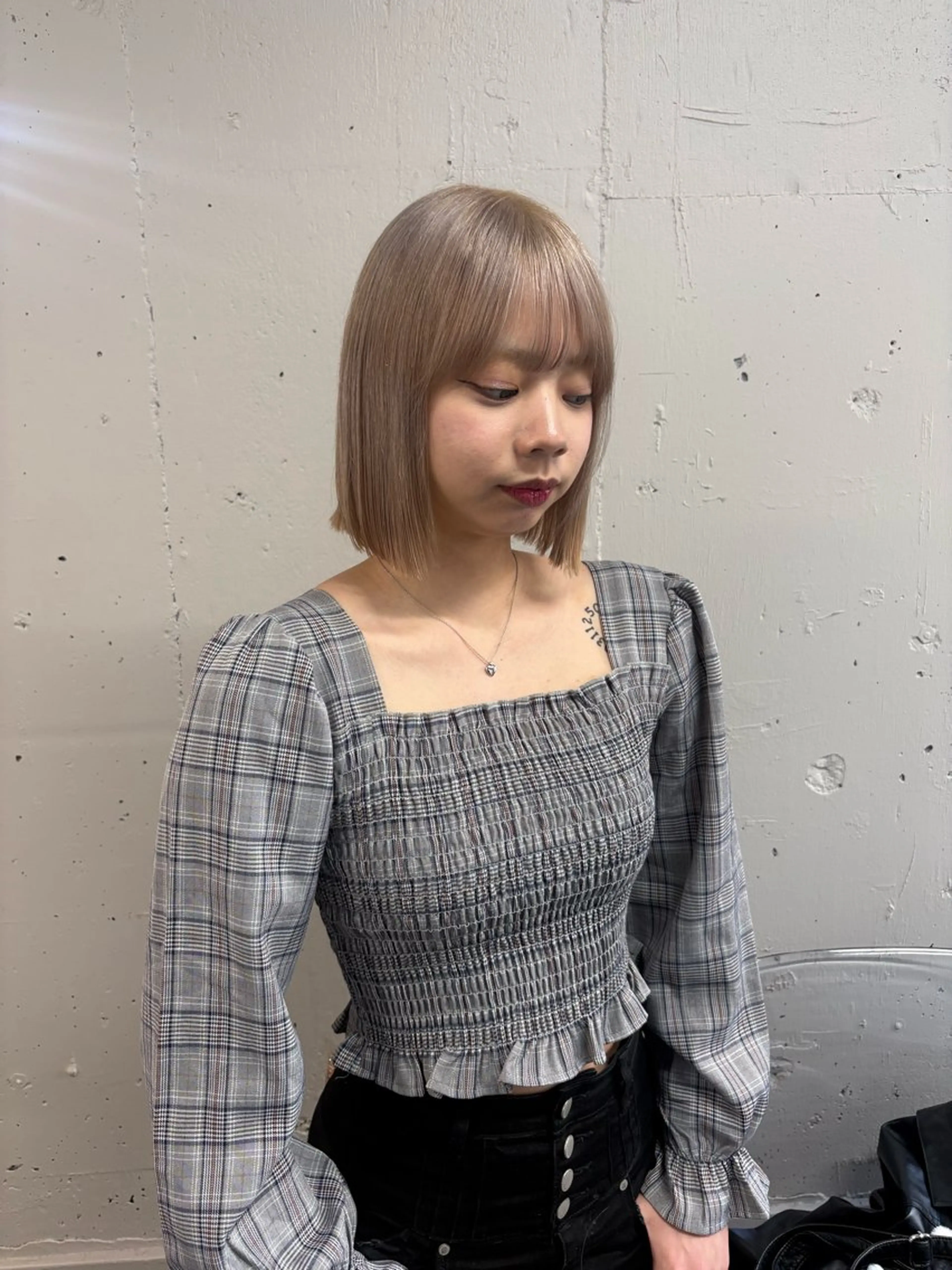 カラー ヘアカラー ハイトーン レイヤー🎀meiのヘアスタイル