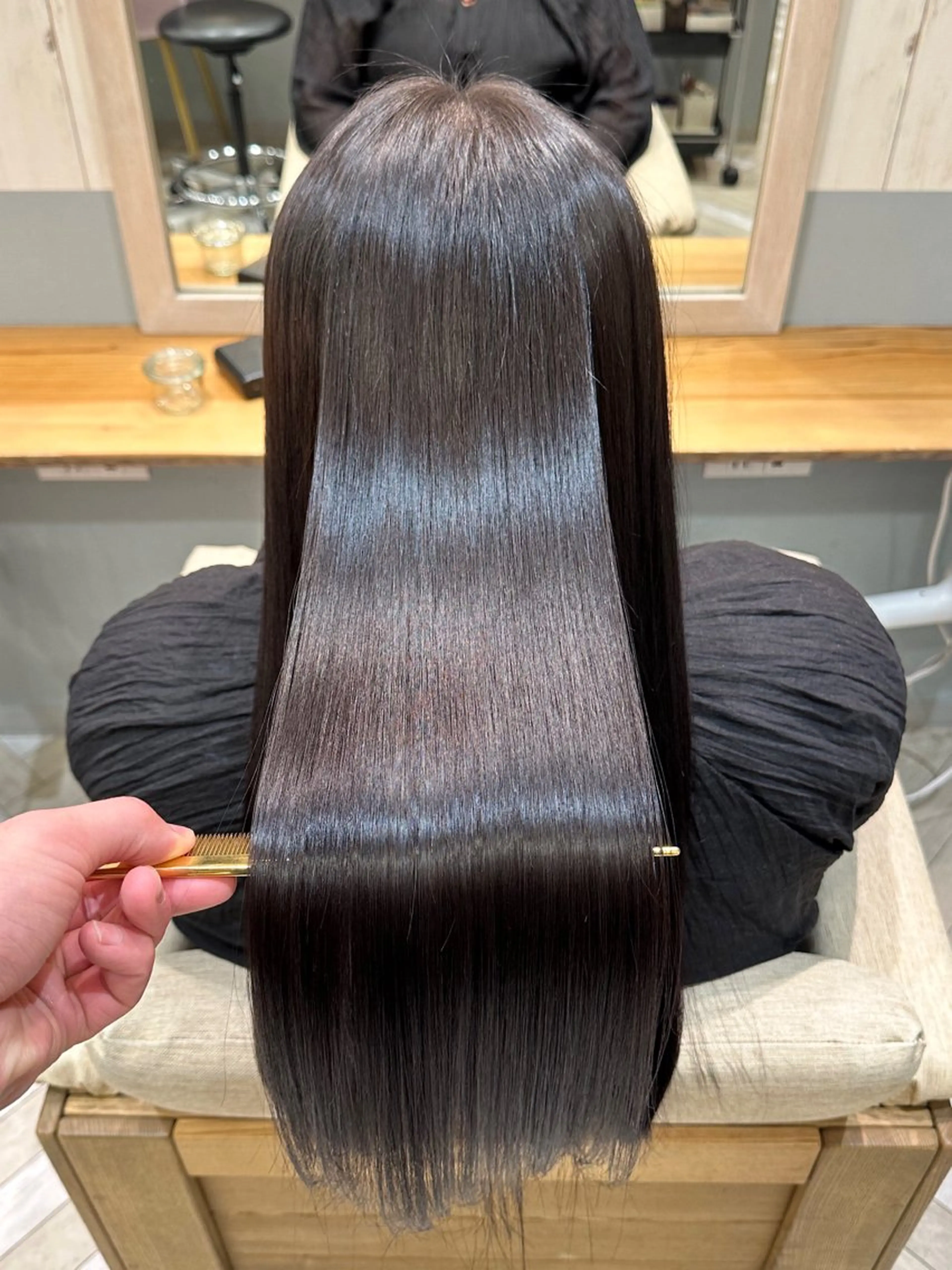 【最高級ケア】🩷髪質改善カラー🩵＋業界最先端✨髪質改善ヘアエステトリートメント💎＋最高級ロイヤルトリートメント🖤の写真