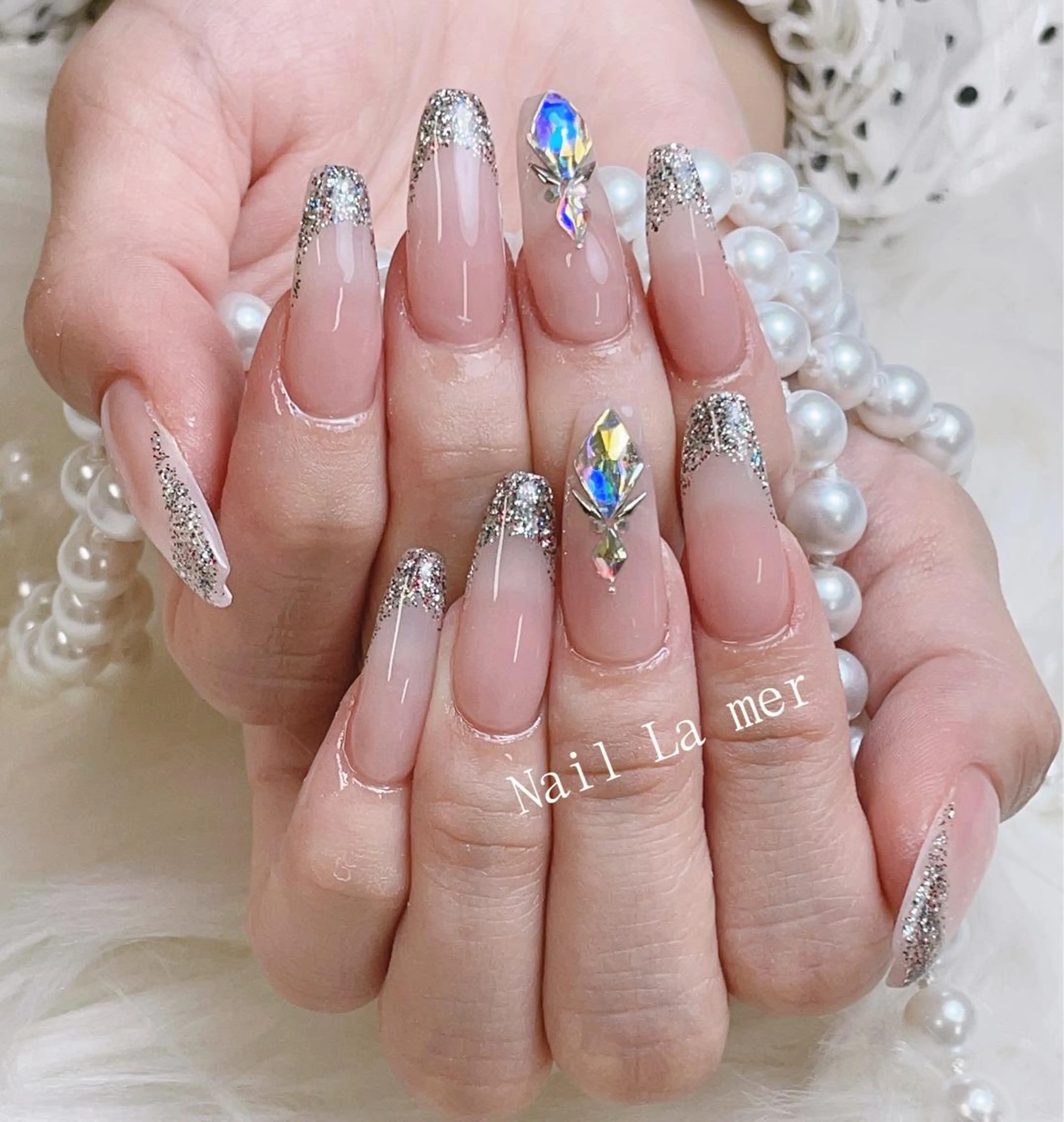 ネイル 持ち込み スカルプネイル La Merのネイルデザイン