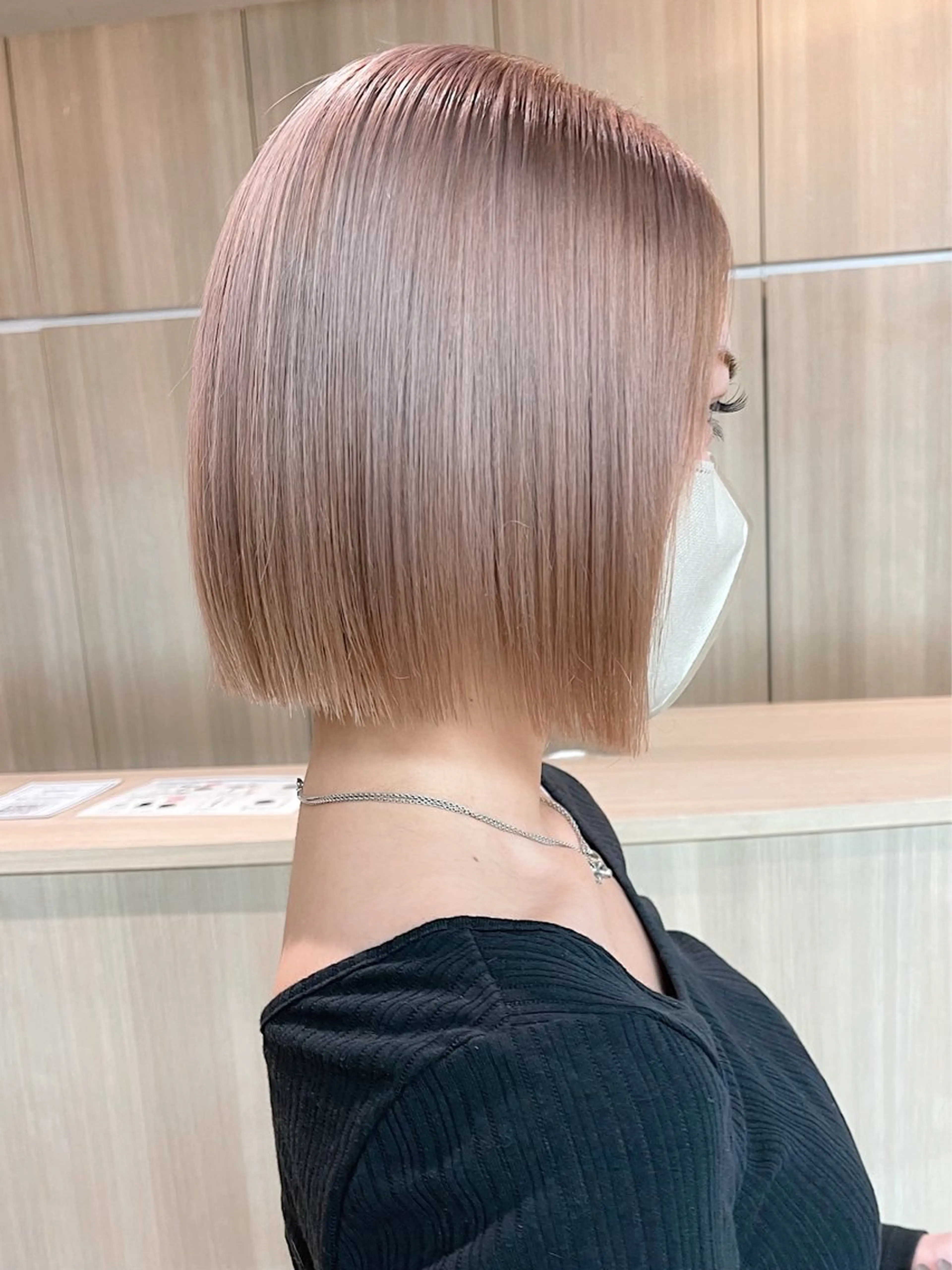 ミディアム カラー 野田頭 心🌿/ボブ レイヤー/艶カラーのヘアスタイル