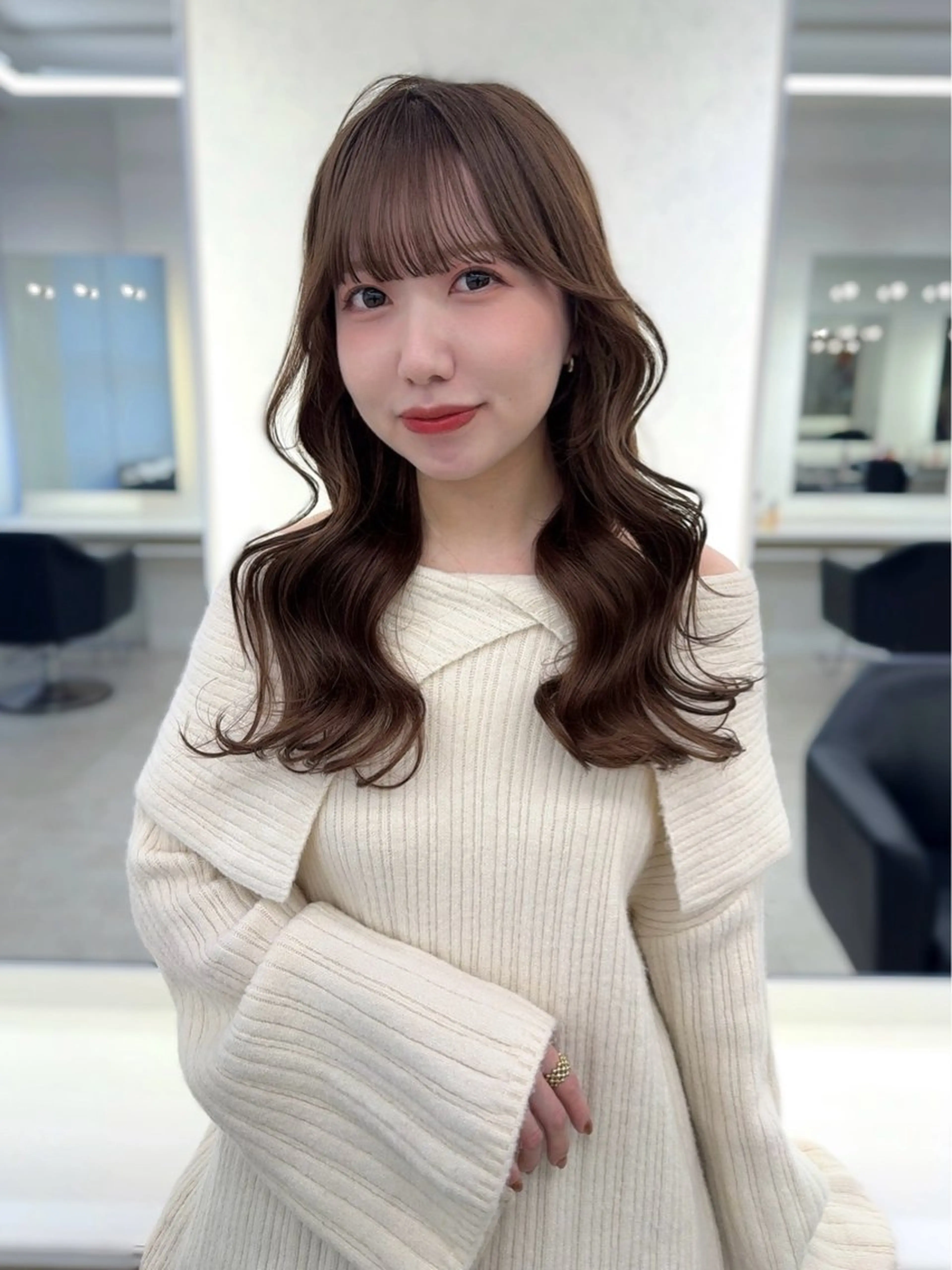 ロング カラー カット ヘアカラー ♡ParveMix 花房 菜乃♡のヘアスタイル