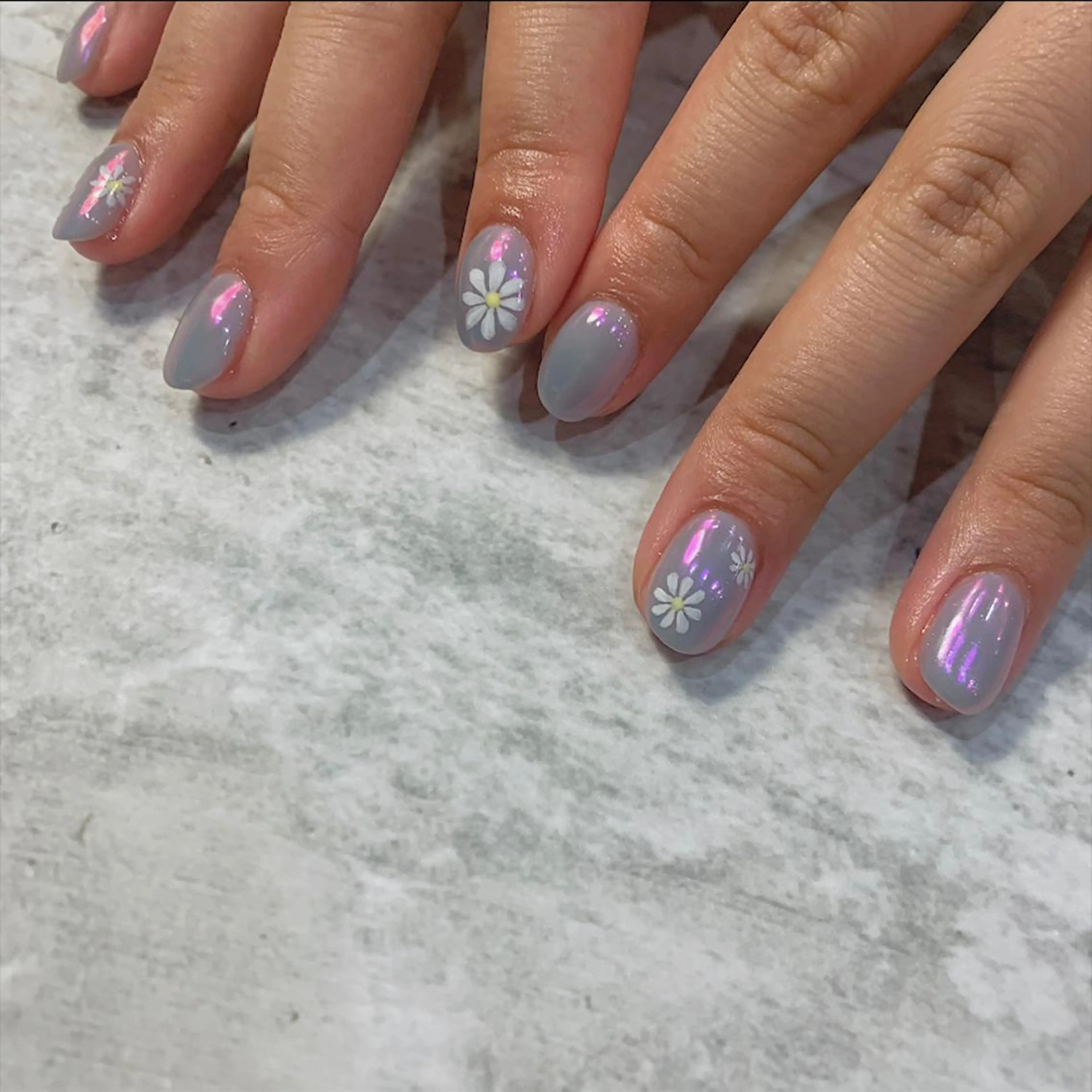 ネイル オーロラネイル mana ☾のネイルデザイン