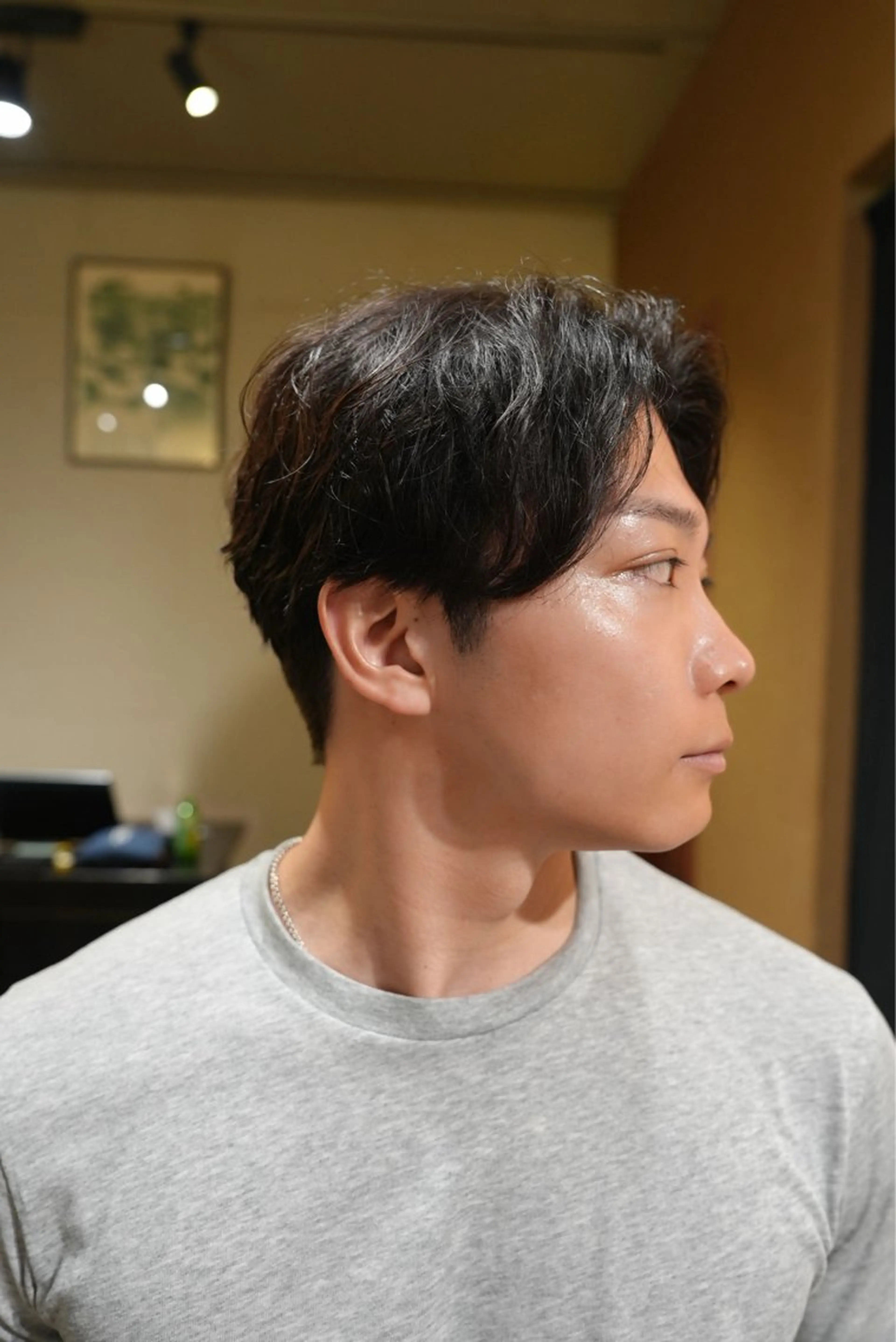 メンズ カット パーマ メンズパーマ いしだ りょうのヘアスタイル