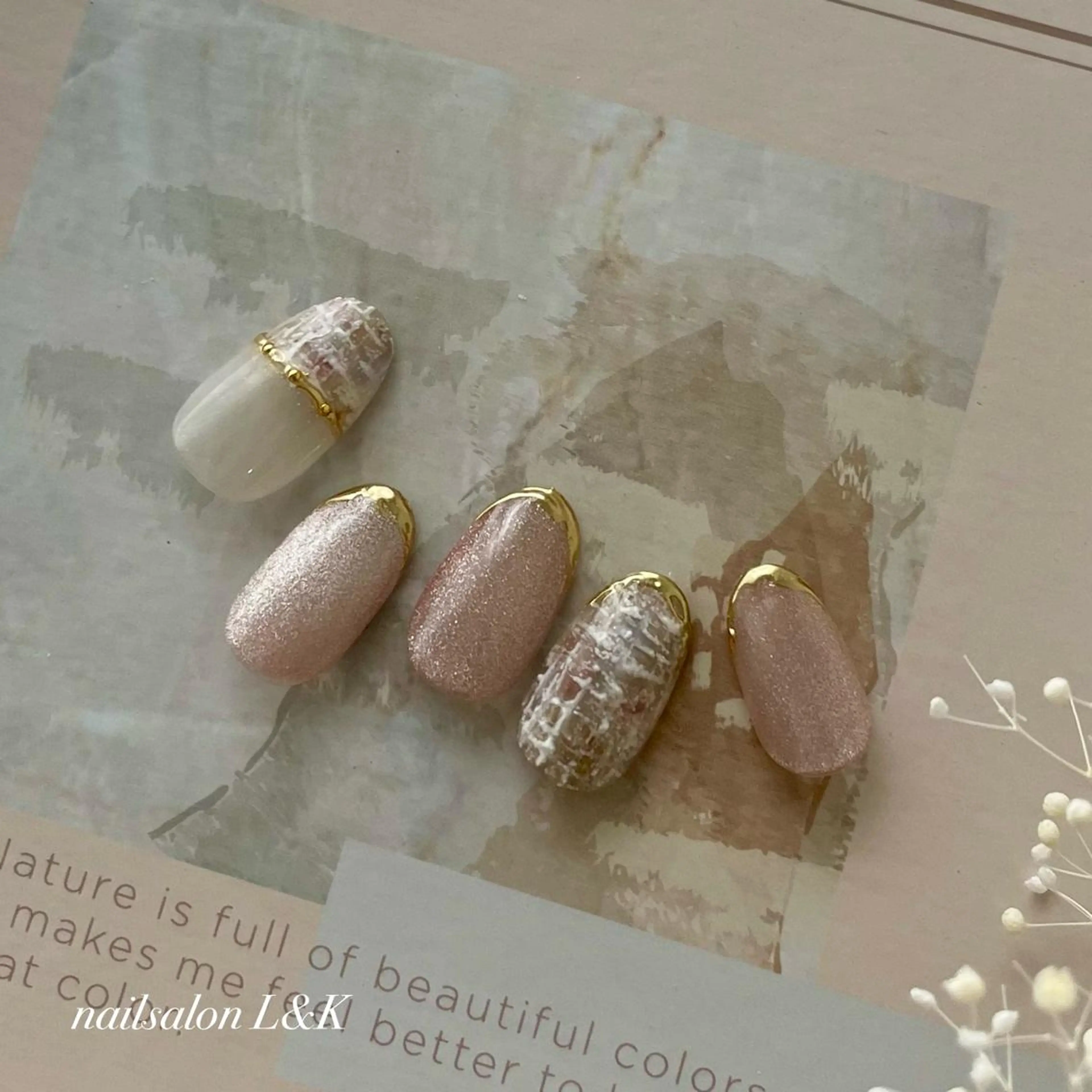 ネイル アートネイル ニュアンスネイル nailsalon L&Kのネイルデザイン