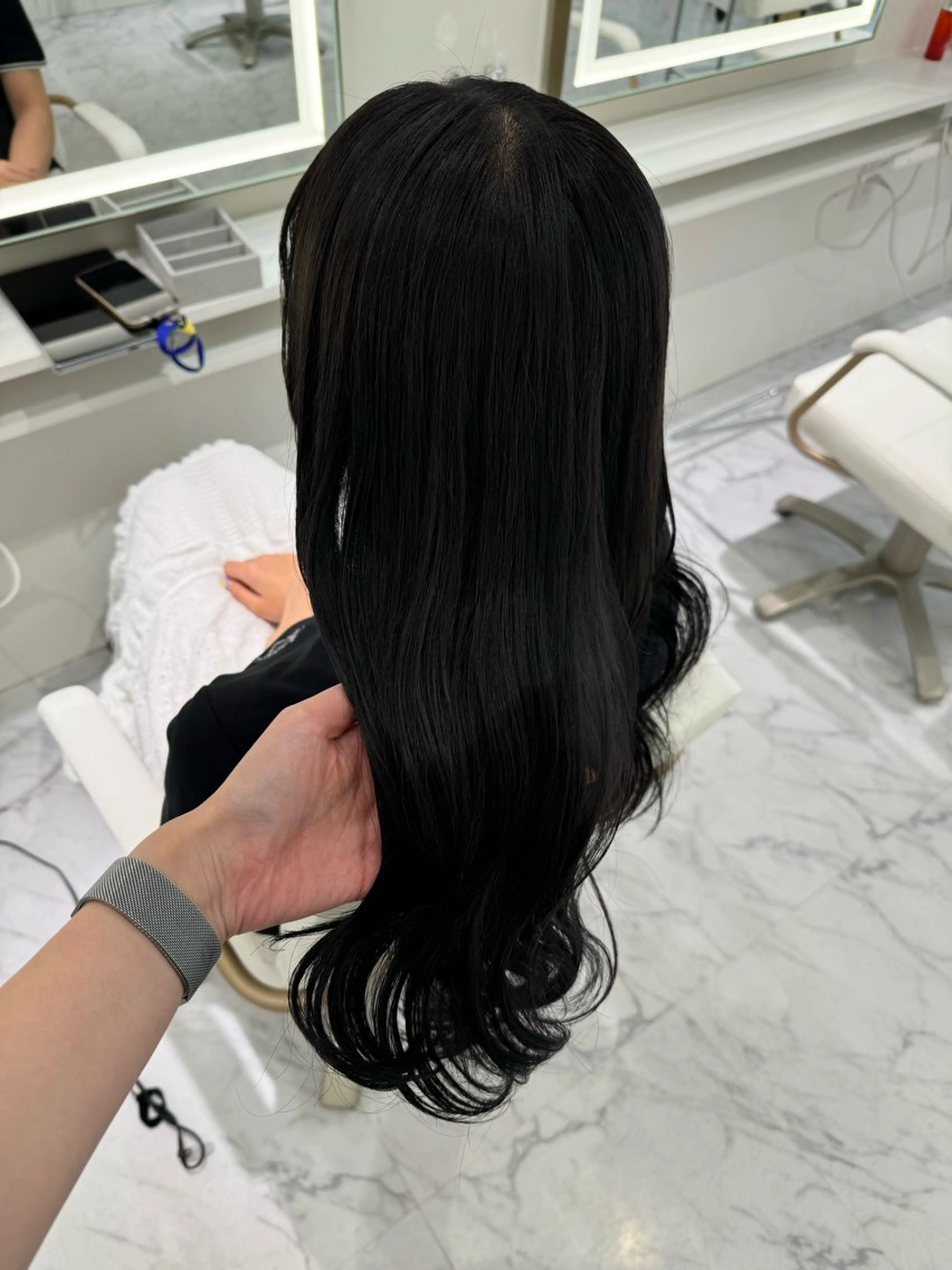 ロング カラー ヘアカラー トリートメント ParveMix🍀 藤原愛未のヘアスタイル