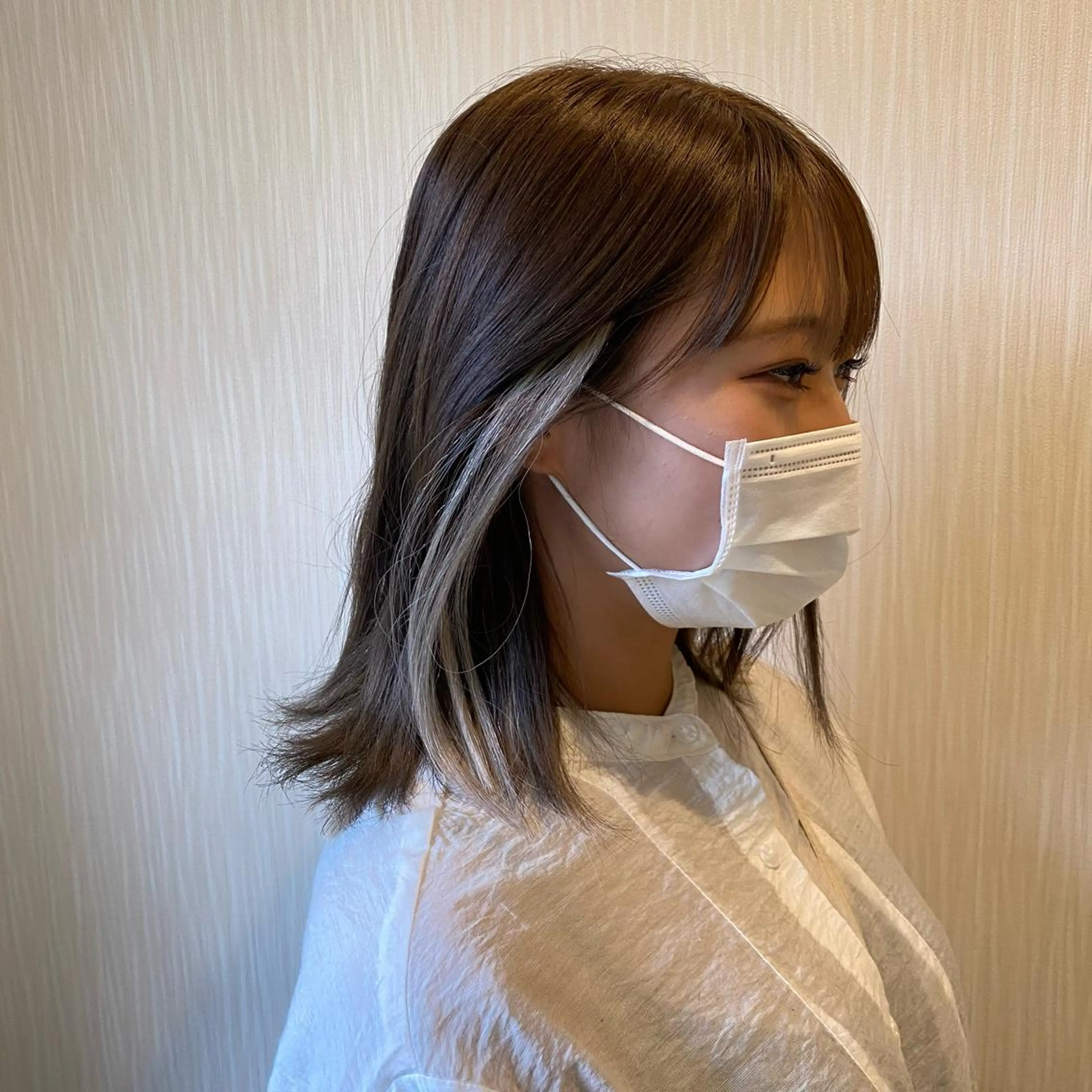 ミディアム カラー ヘアアレンジ シールエクステ イヤリングカラー エクステ ekolu北梅田店所属・梅田中崎町髪質改善 /オキヒロト/エコルのヘアスタイル