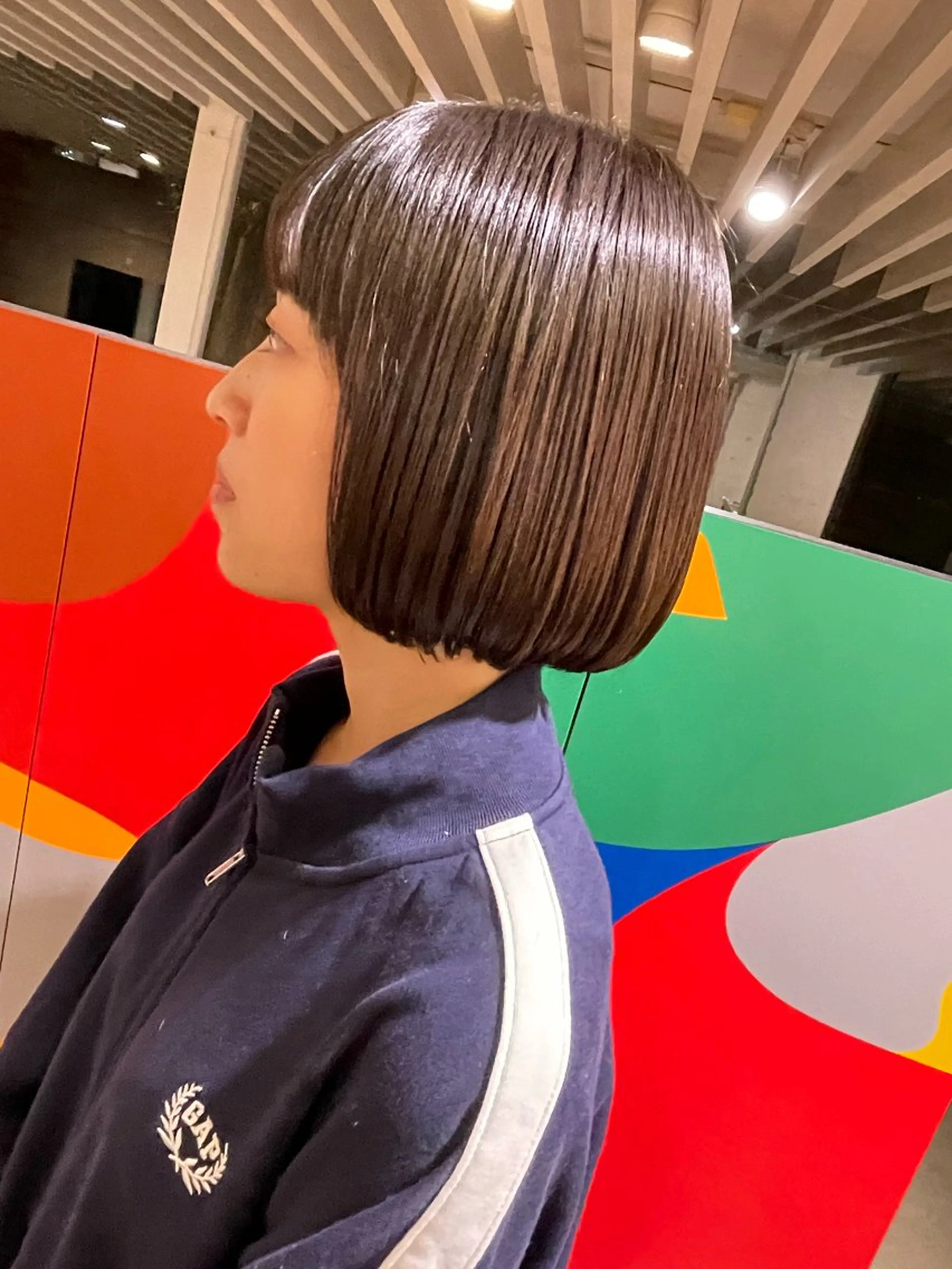 ミディアム 阪田 泰規のヘアスタイル