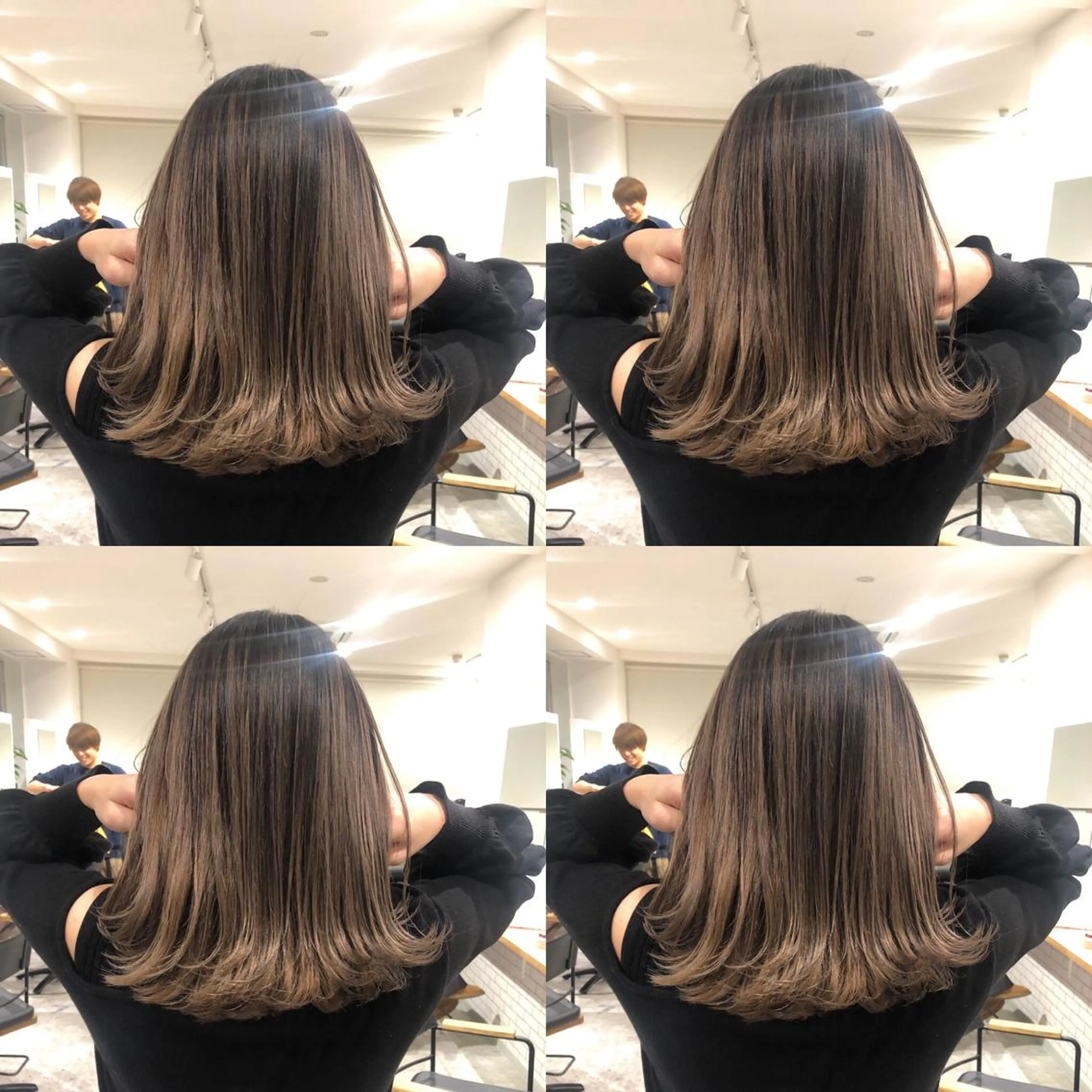 ショート カラー 外ハネヘア カット ヘアカラー トリートメント JILBLAN京都 ショート/ハイライトのヘアスタイル