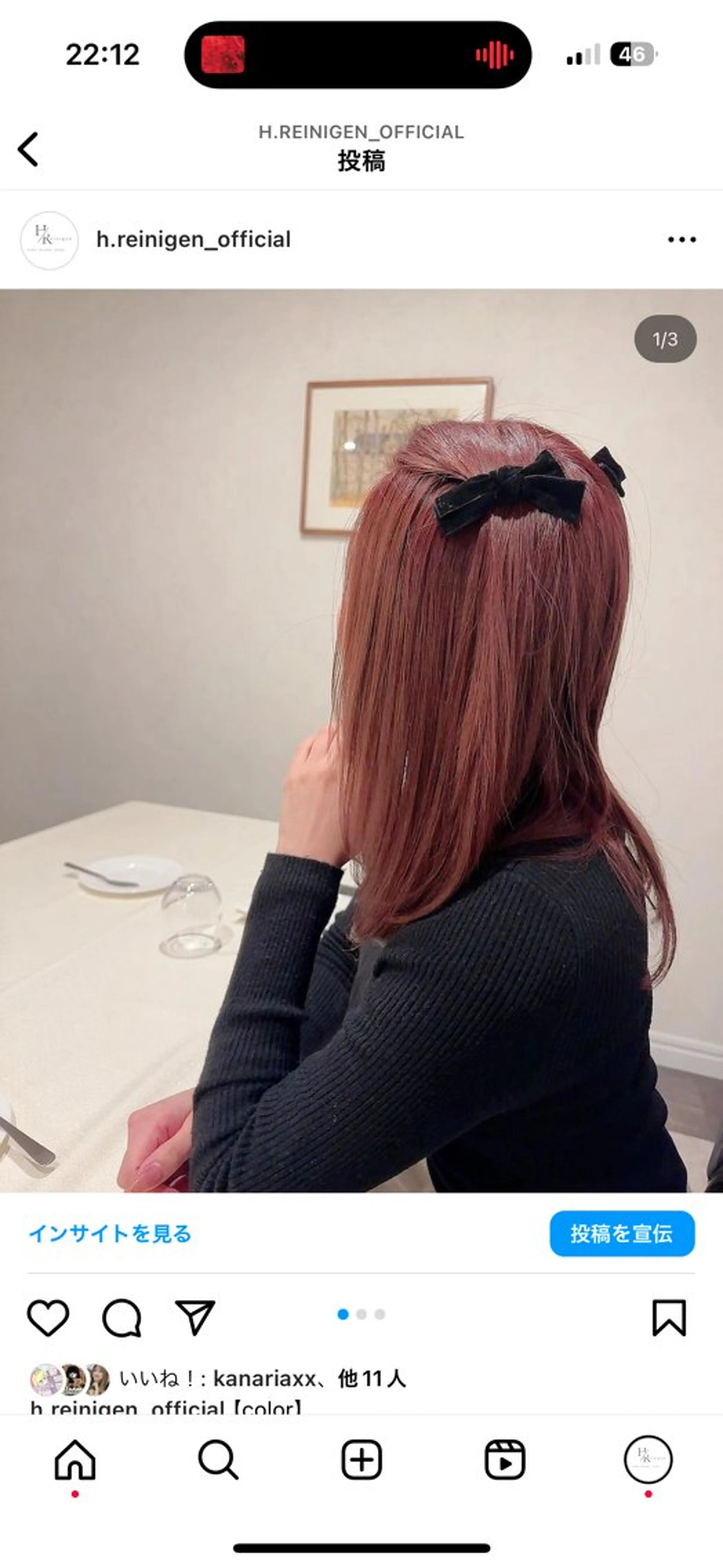 セミロング H/Reinigen所属・H/Reinigen レイニゲンの眉毛・アイブロウイメージ