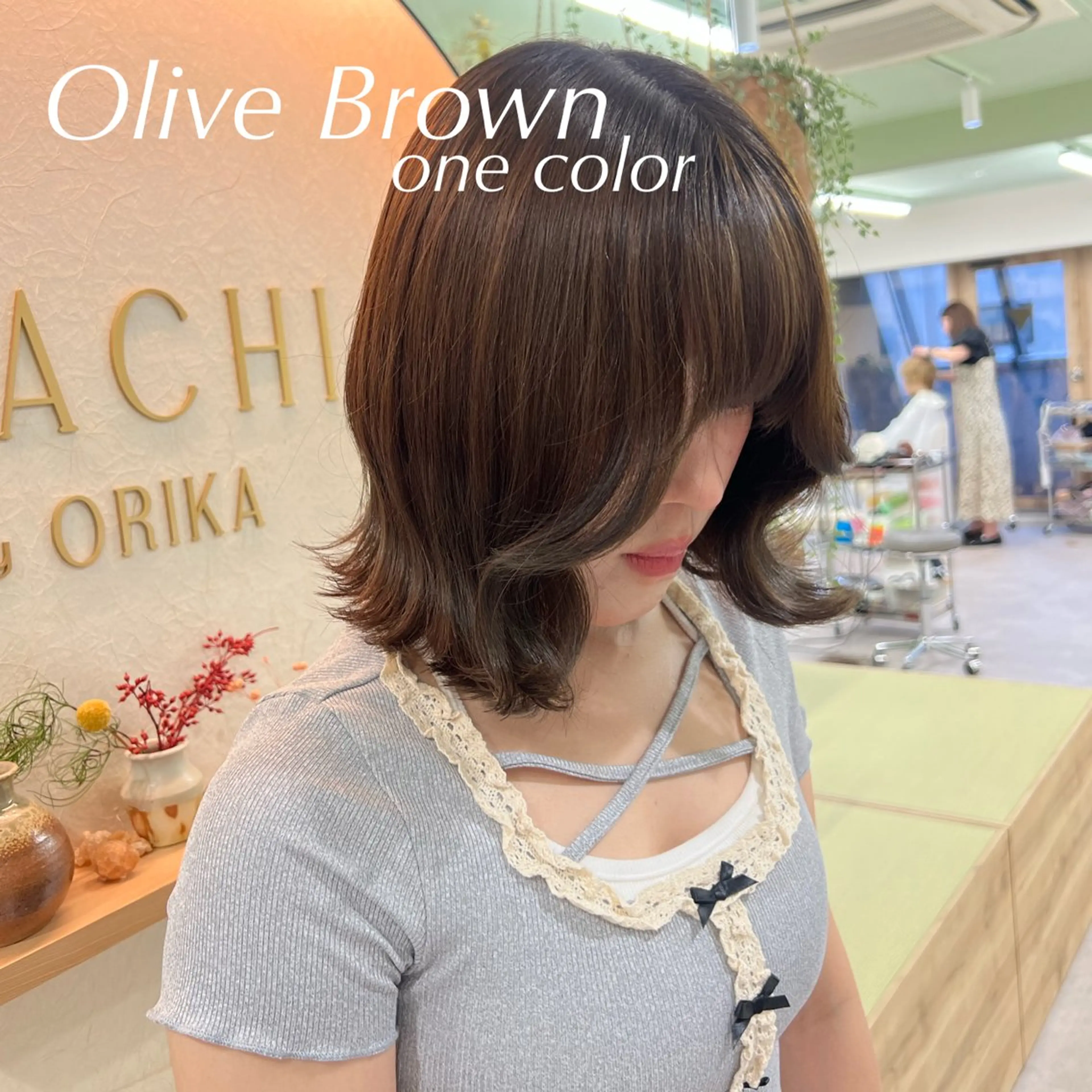 【ミニモ特別価格🎀🫧】トステア髪質再生カラー＋ぷるぷる最高級トリートメント＋前髪カットの写真