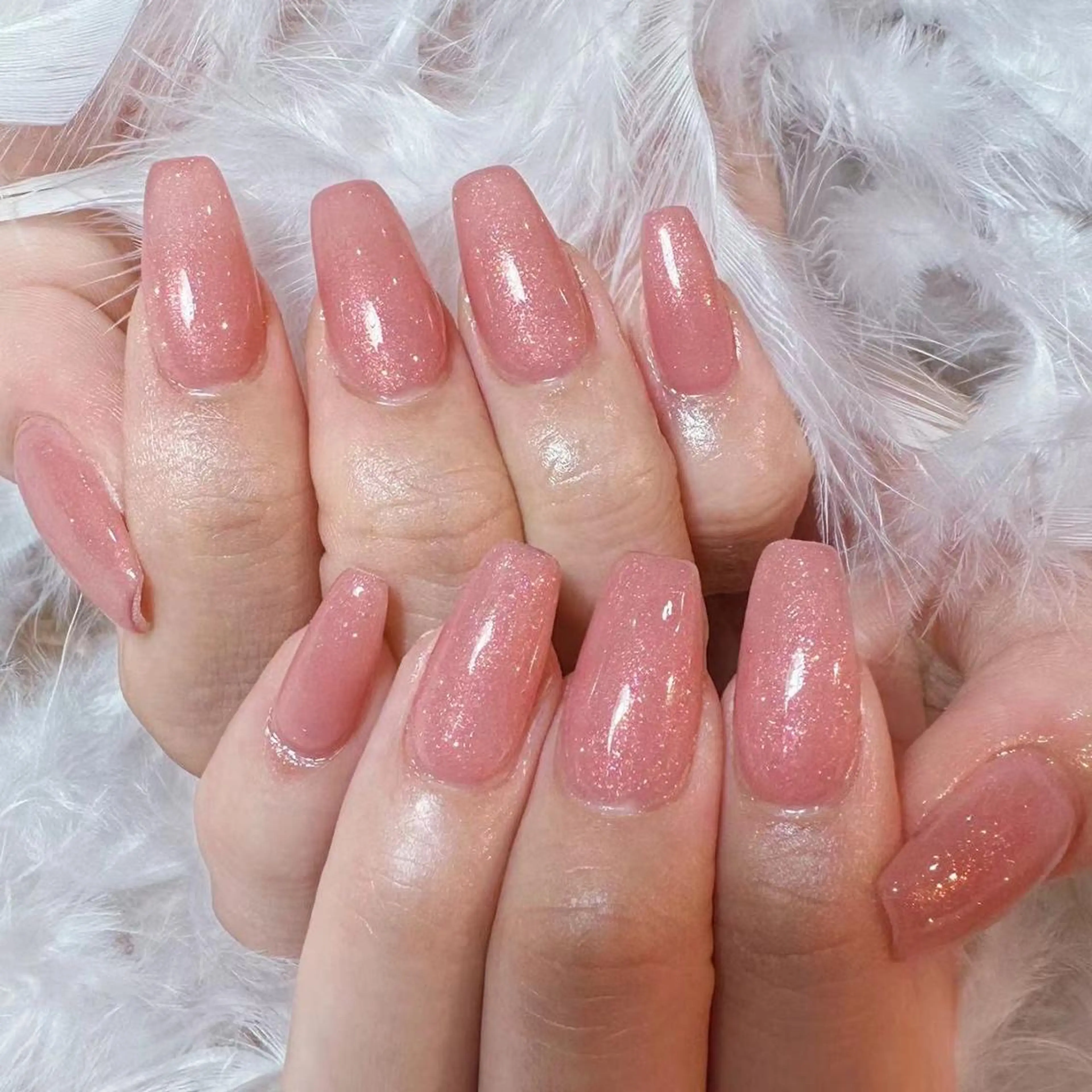 ネイル アートネイル オーロラネイル ガーリー キラキラネイル マグネットネイル DIAMOND NailStudioのネイルデザイン