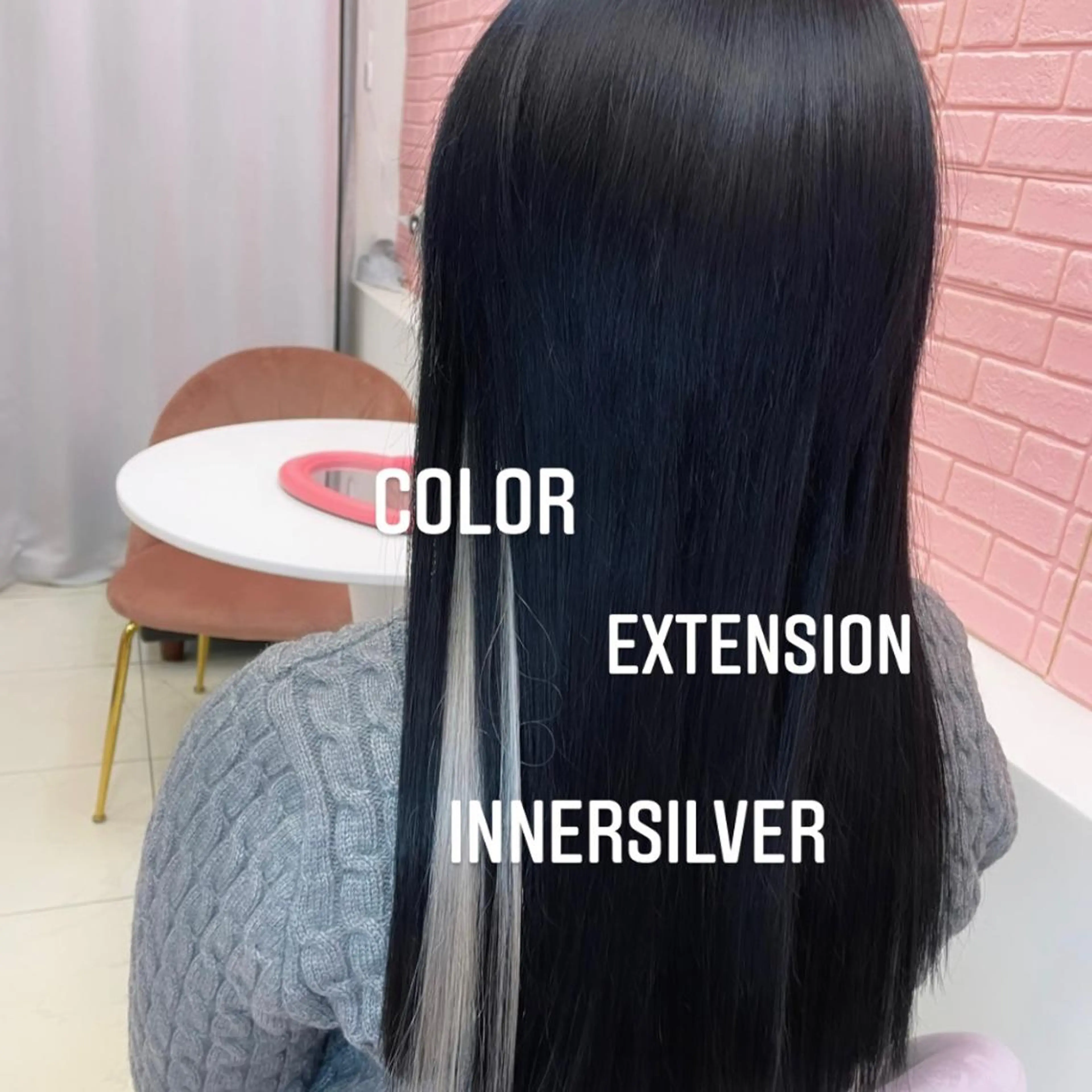 ロング カラー ヘアカラー エクステ エクステ🩵ブリーチ 韓国ヘア🩵KAEのヘアスタイル