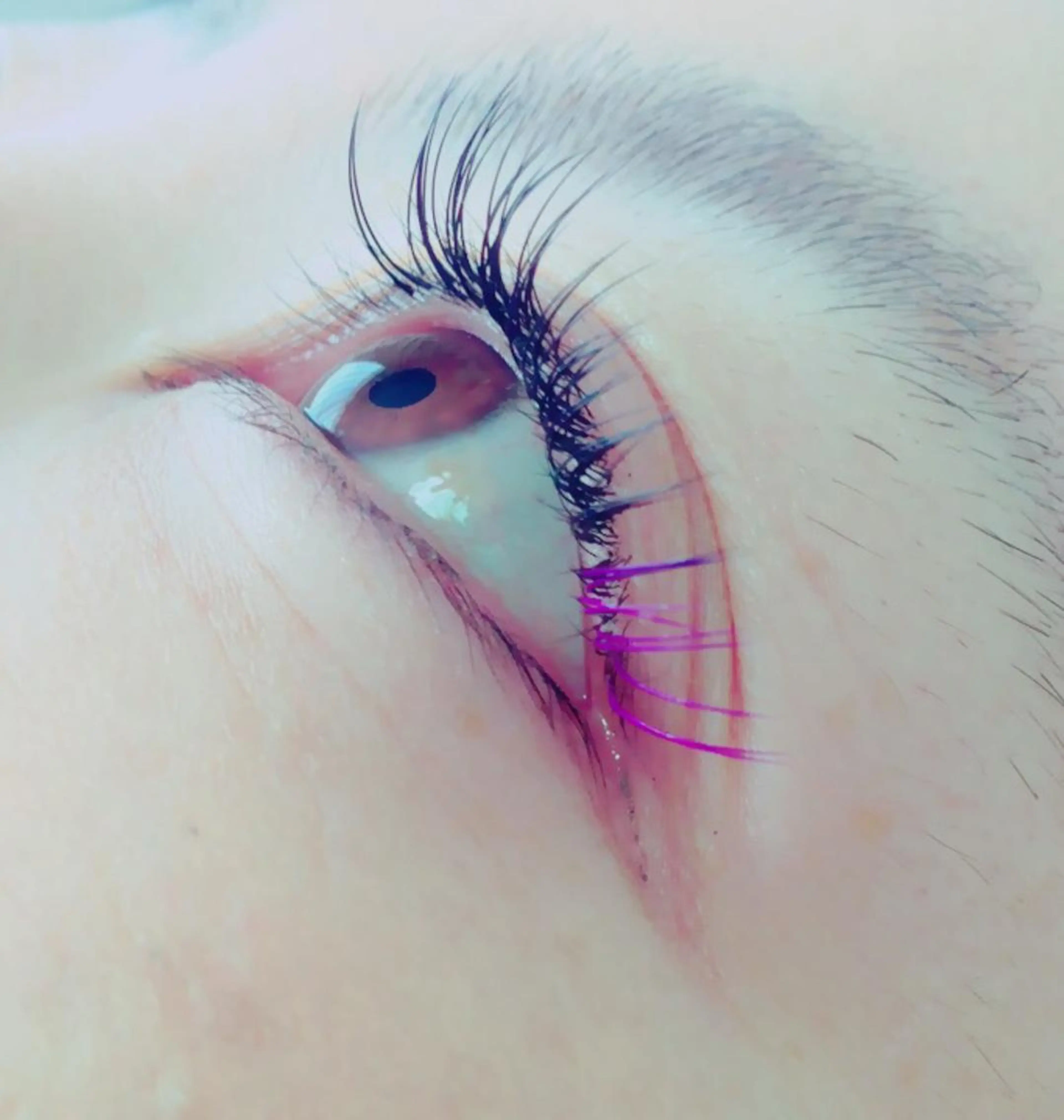 カラーエクステ100本の写真