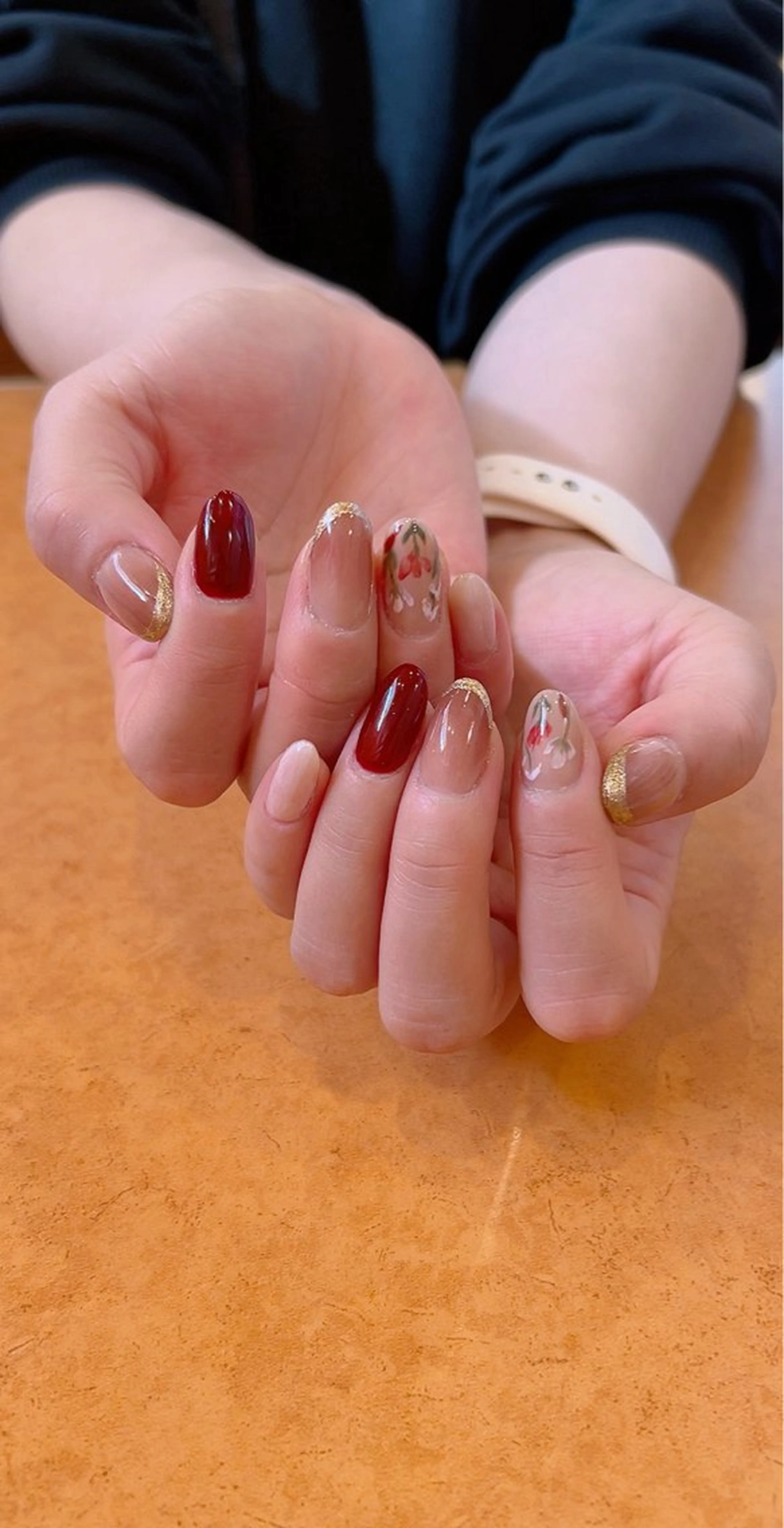 ネイル フレンチネイル ニュアンスネイル オフィスネイル 冬ネイル Cute Tips nailのネイルデザイン