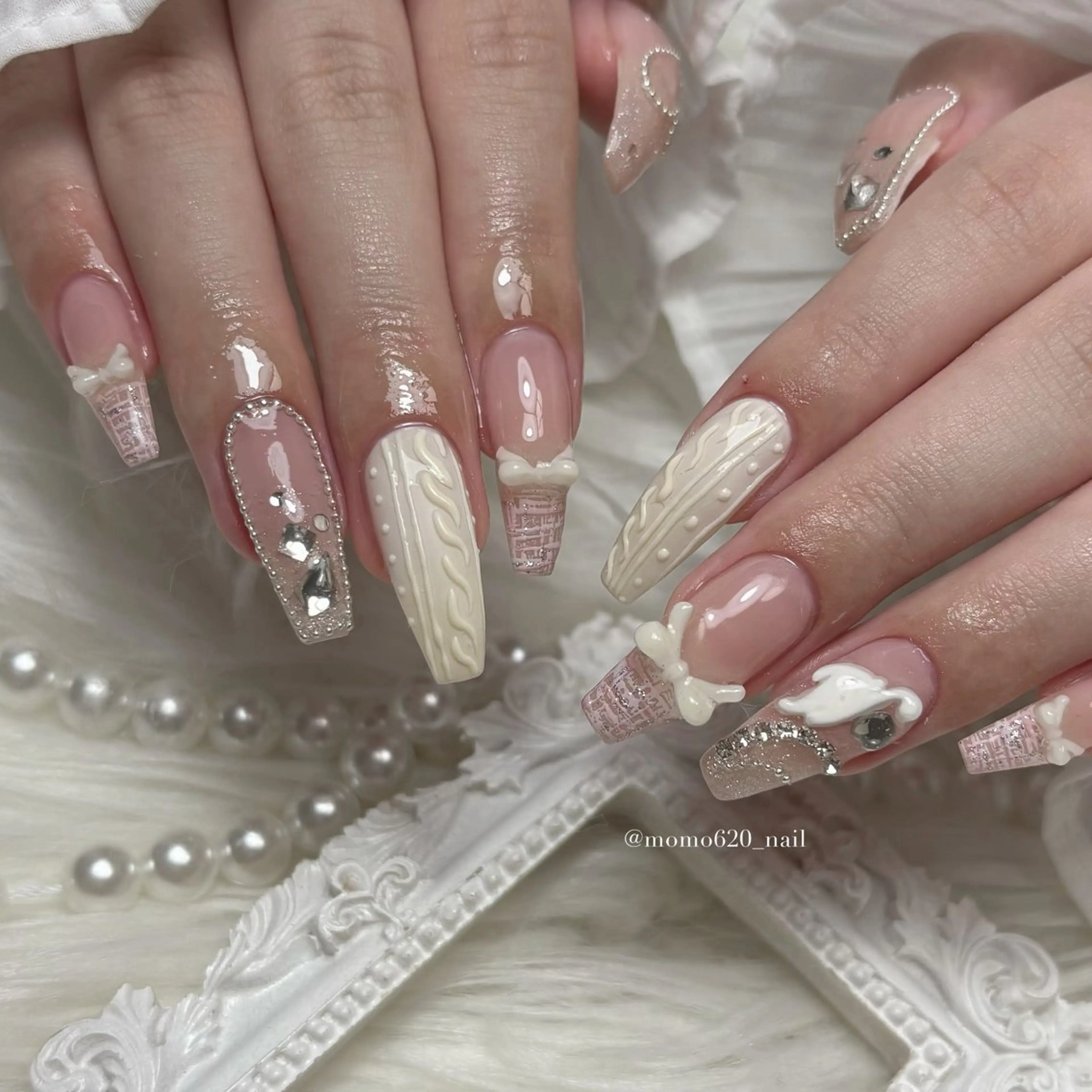 ネイル ハンドネイル Nail salon Hemiy所属・momoka🤍 四ツ橋のネイルデザイン