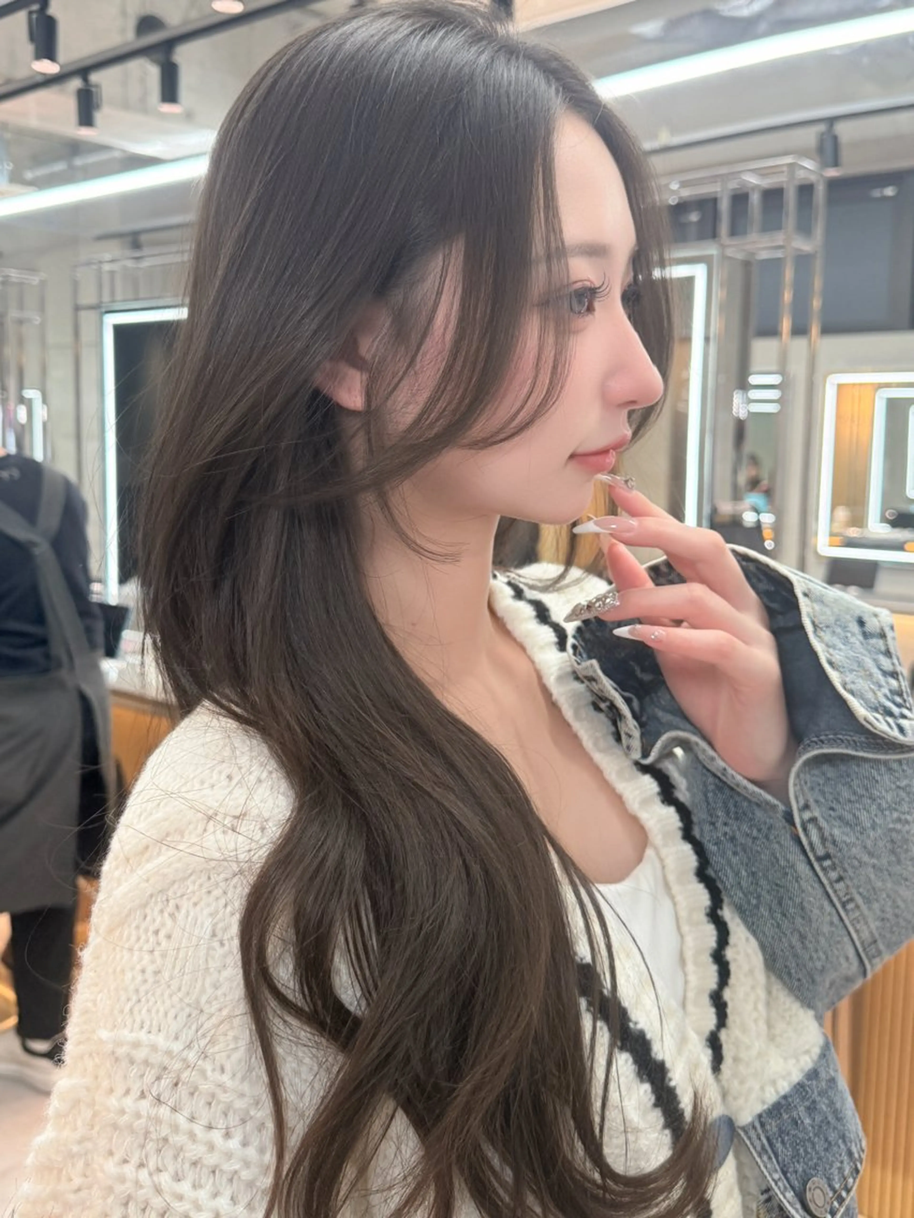 セミロング カラー 木元 瑛✂︎ボブのヘアスタイル