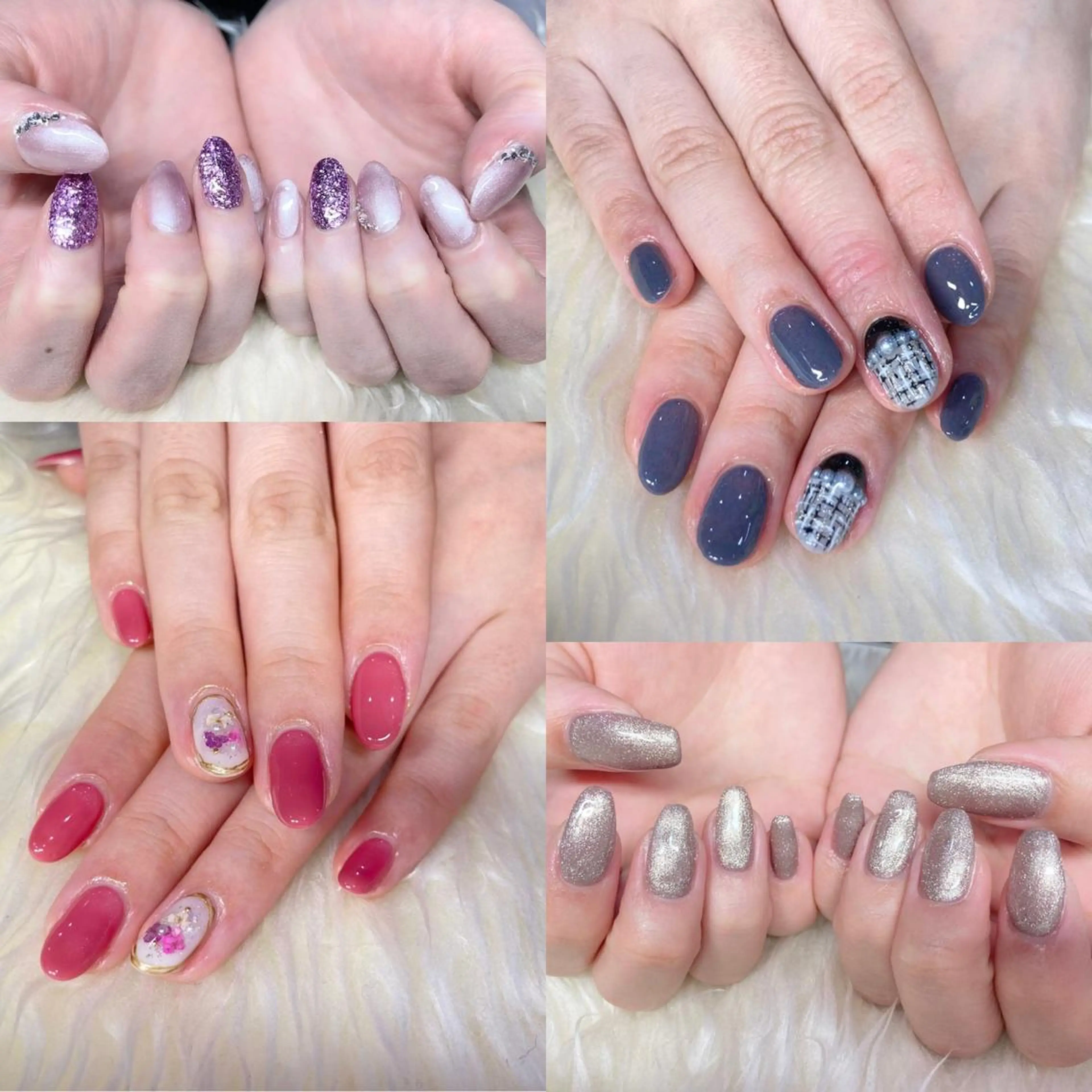 ネイル ジェルネイル 韓国ネイル ニュアンスネイル パラジェル リボン Nail&eye Belire 新宿のネイルデザイン