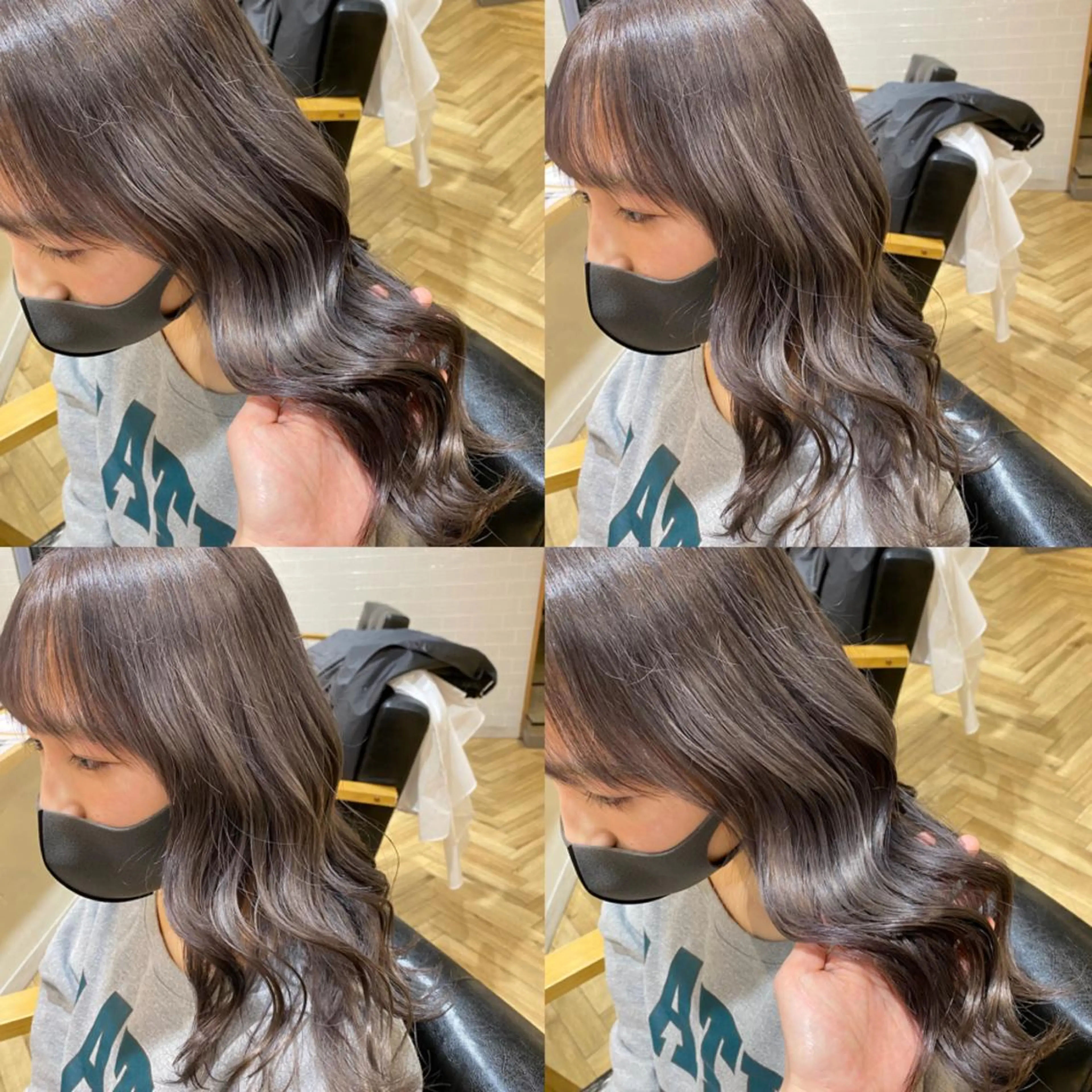 ロング カラー 艶カラー/韓国顔周り 🎀mamiのヘアスタイル