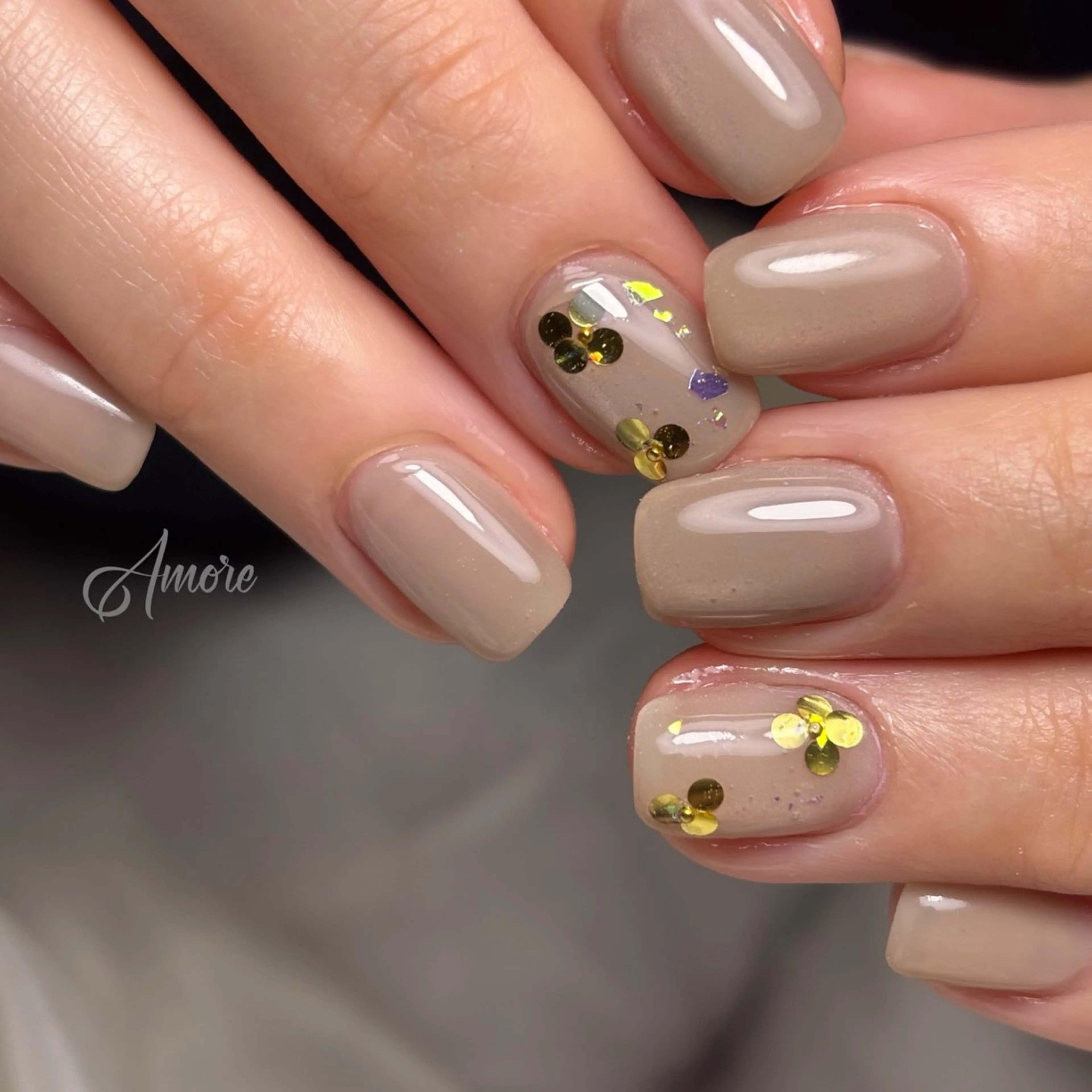 ネイル ジェルネイル キラキラネイル 韓国ネイル マグネットネイル パラジェル You kyehwaのネイルデザイン