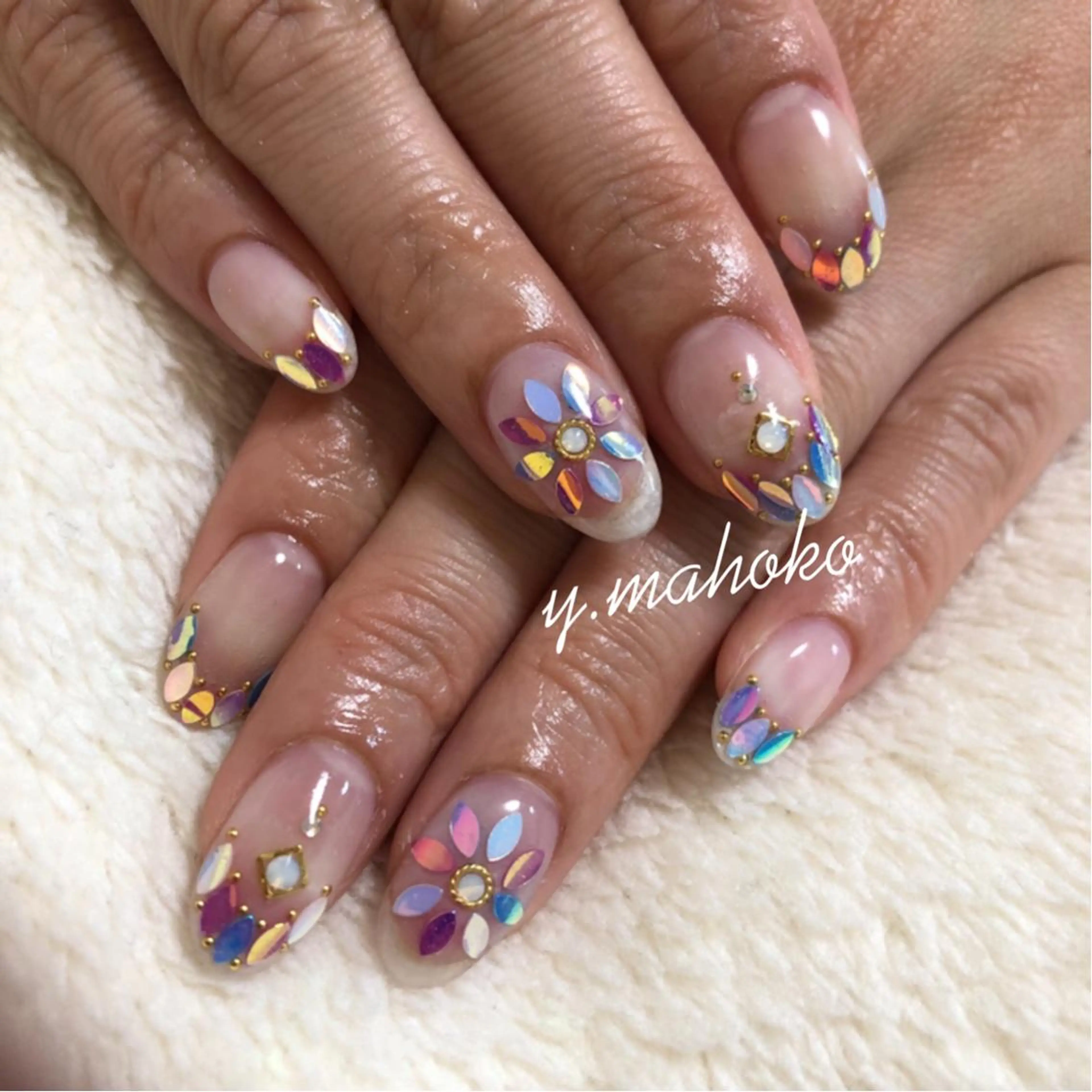 ネイル ハンドネイル She nail studio 原宿所属・パラジェル有/ スカルプ/mahoのネイルデザイン