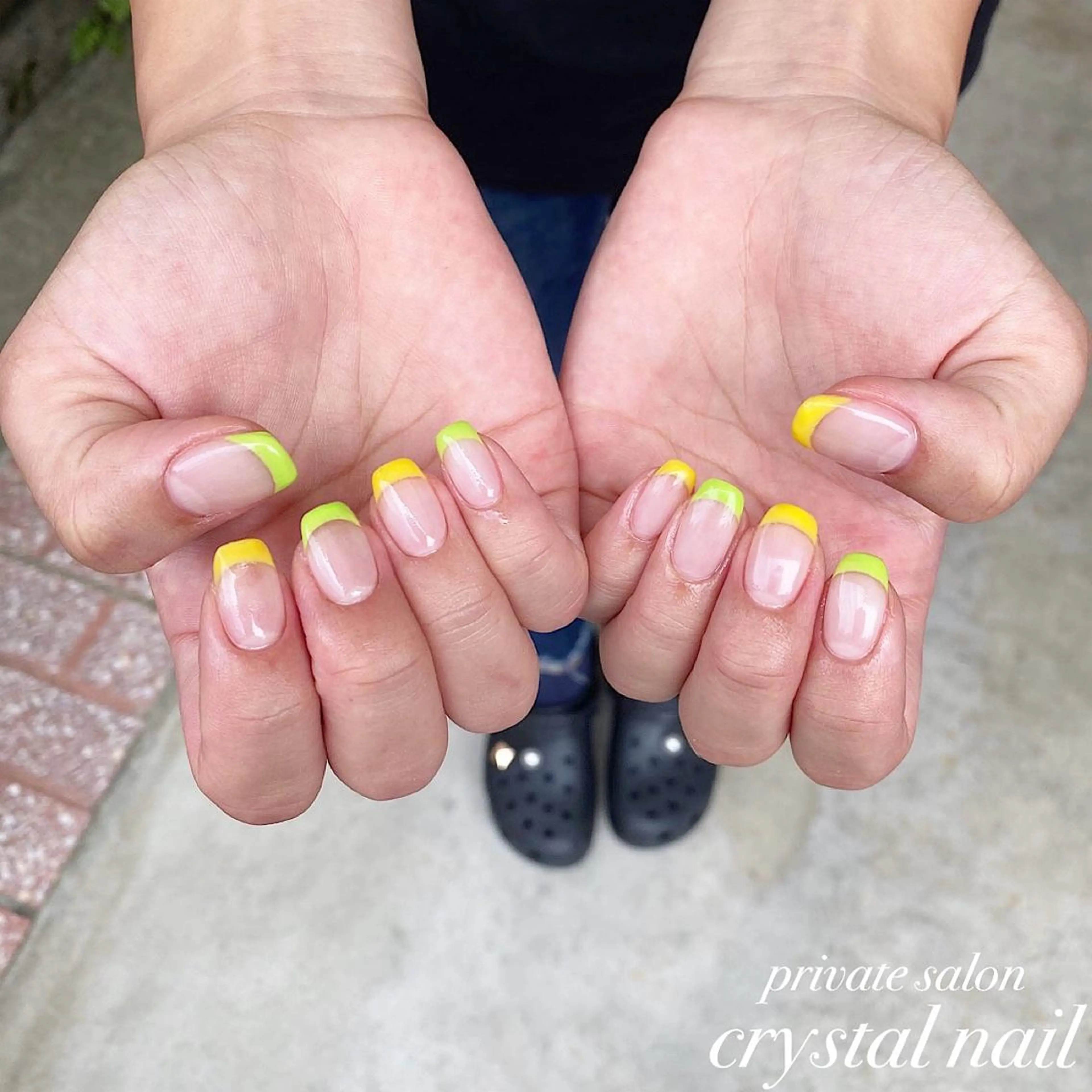 ネイル フレンチネイル Crystal Nailのネイルデザイン